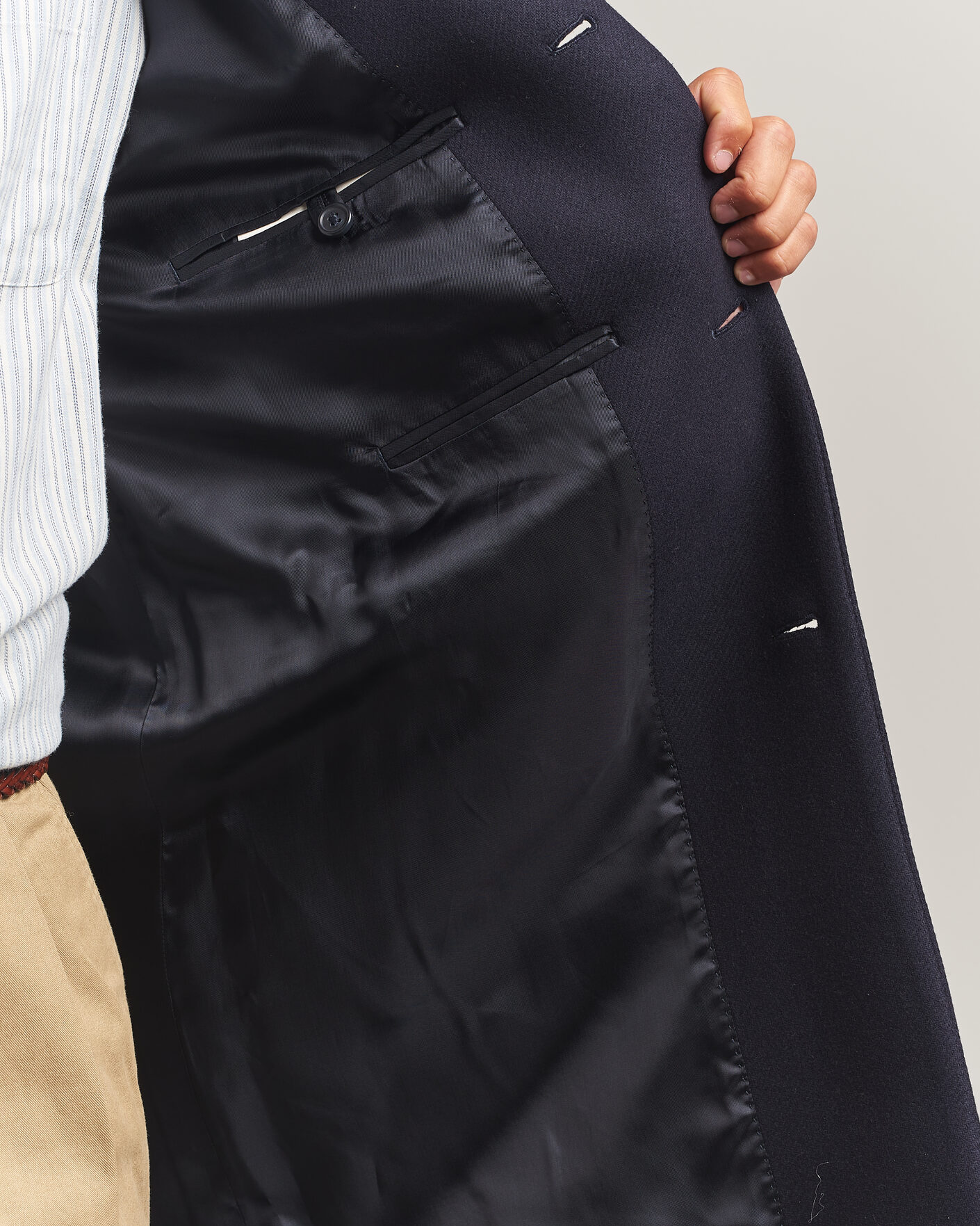 Heren | Jassen | Gant | Classic Wool/Cashmere Coat Evening Blue