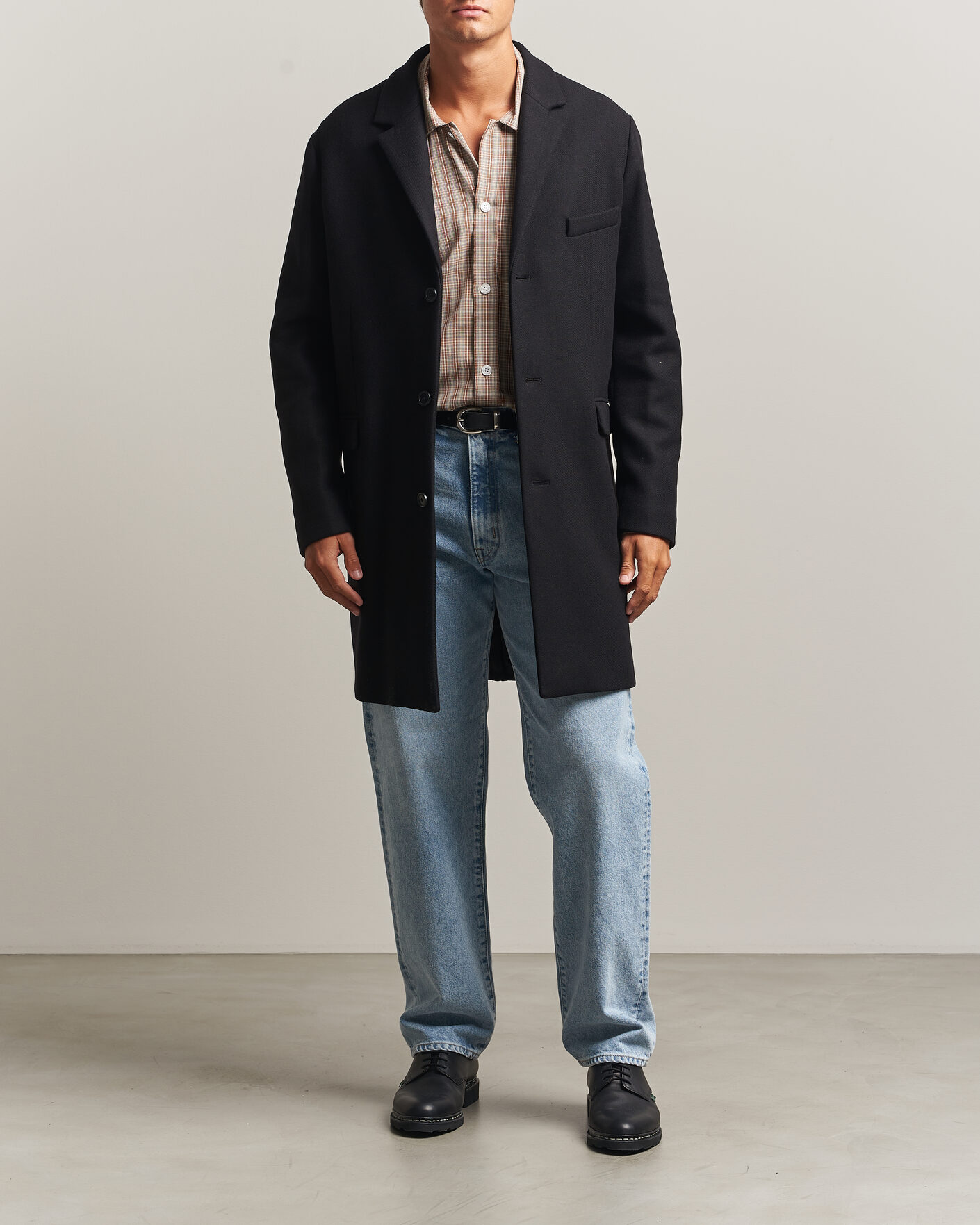 Heren | Jassen | Gant | Classic Wool/Cashmere Coat Black