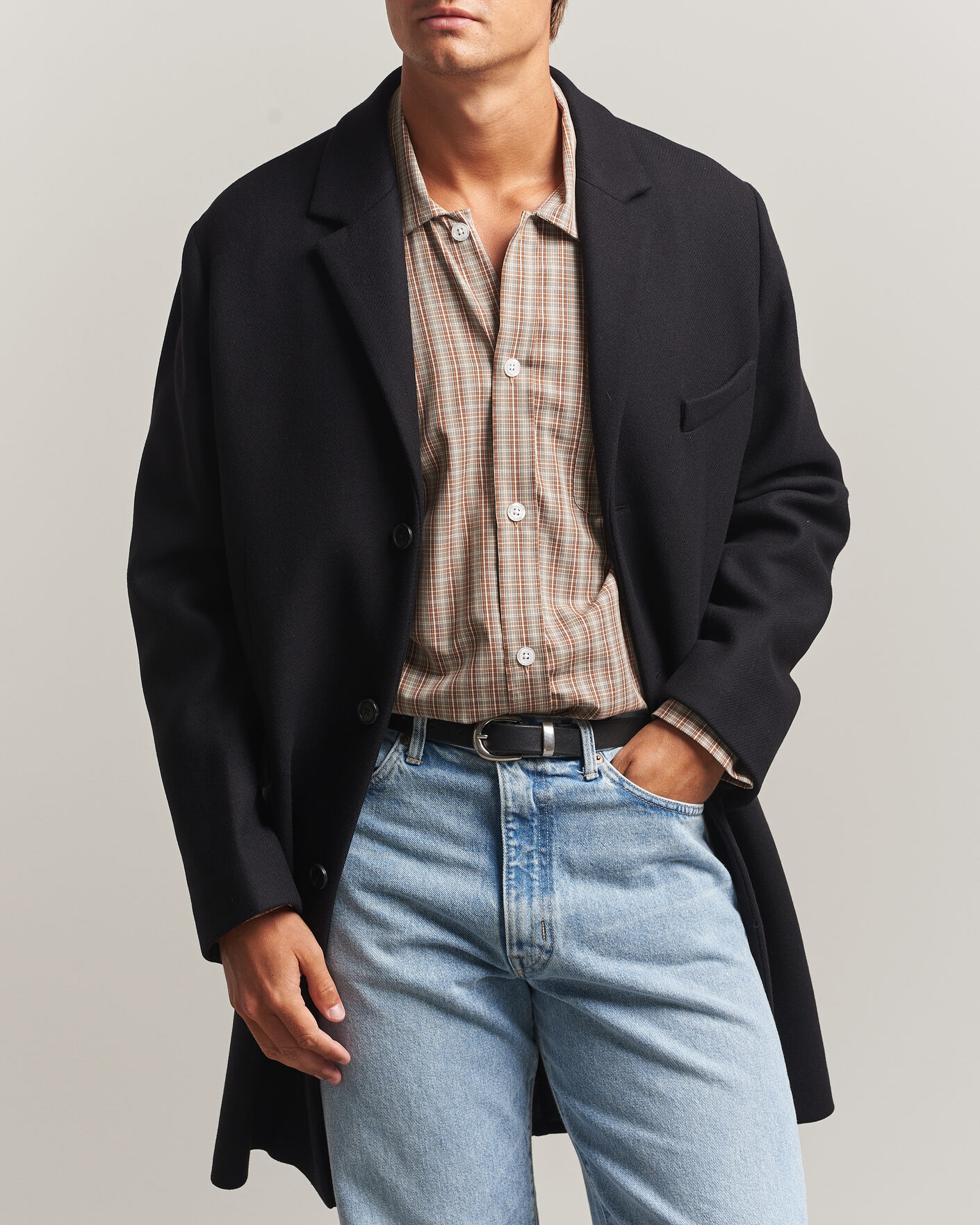 Heren | Jassen | Gant | Classic Wool/Cashmere Coat Black