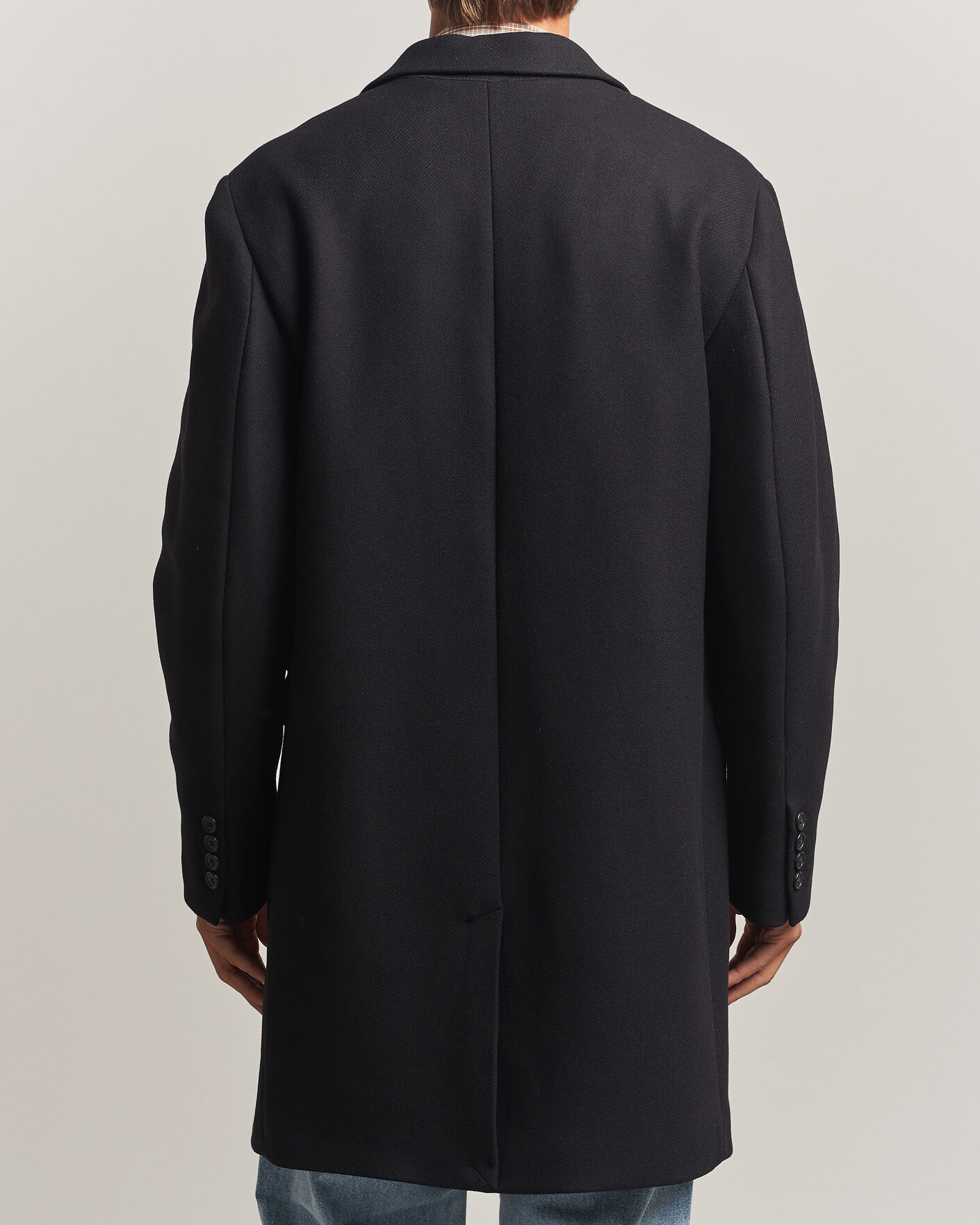 Heren | Jassen | Gant | Classic Wool/Cashmere Coat Black