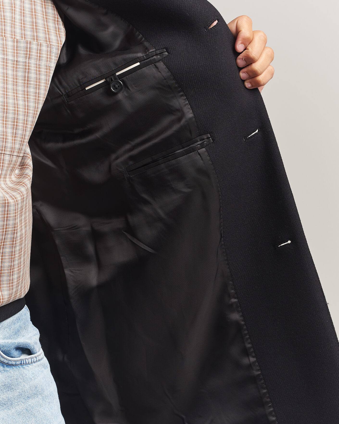 Heren | Jassen | Gant | Classic Wool/Cashmere Coat Black