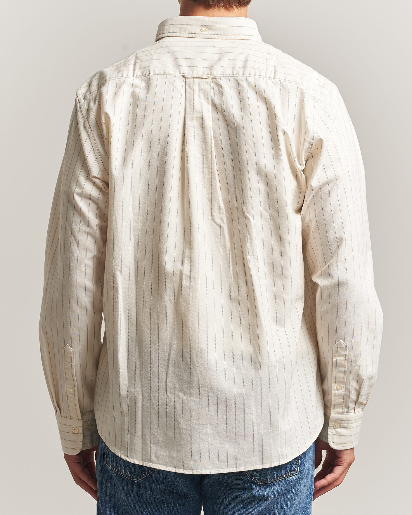 Heren | Overhemden | Gant | Regular Fit Archive Oxford Striped Shirt Cream