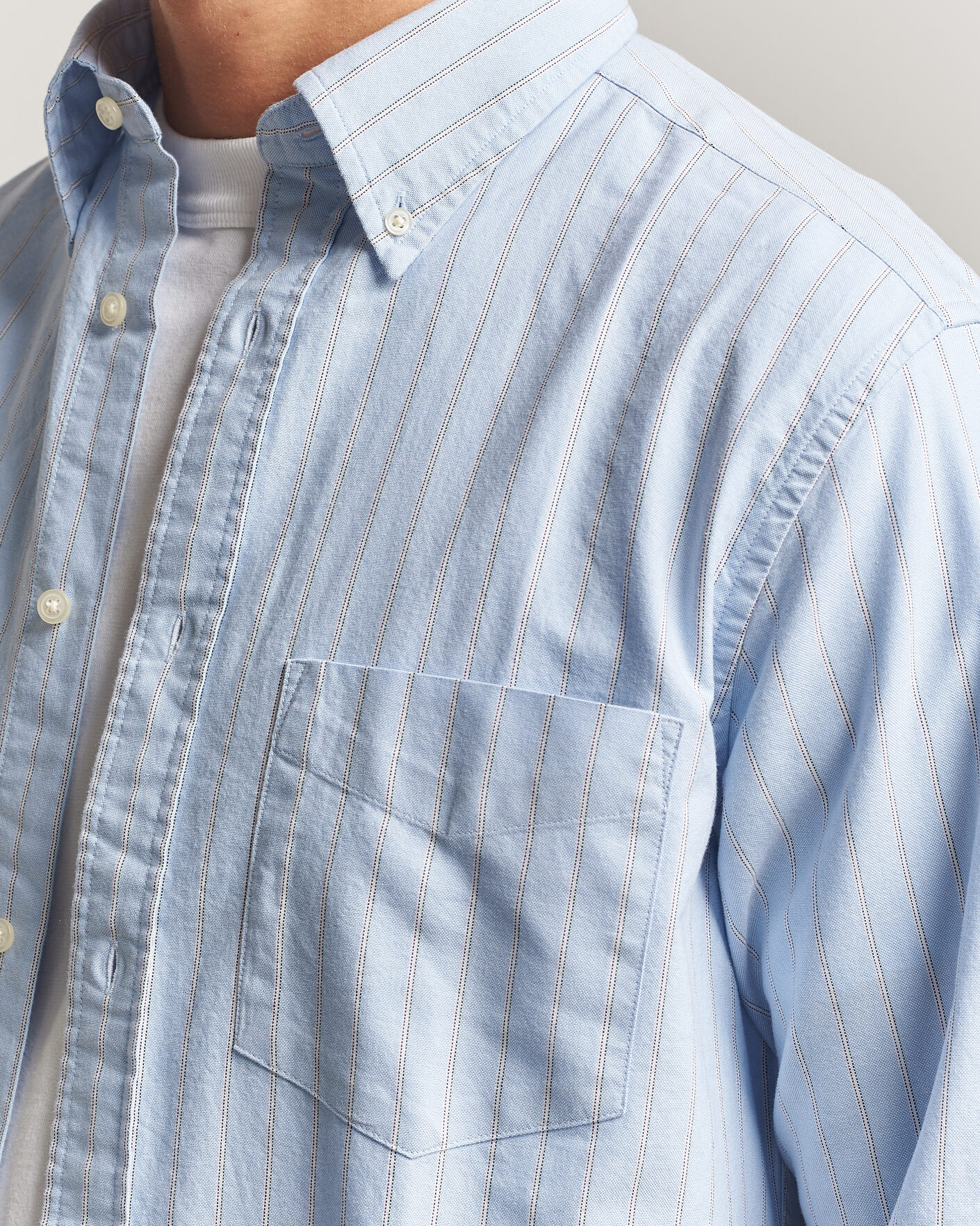 Heren | Overhemden | Gant | Regular Fit Archive Oxford Striped Shirt Clear Sky