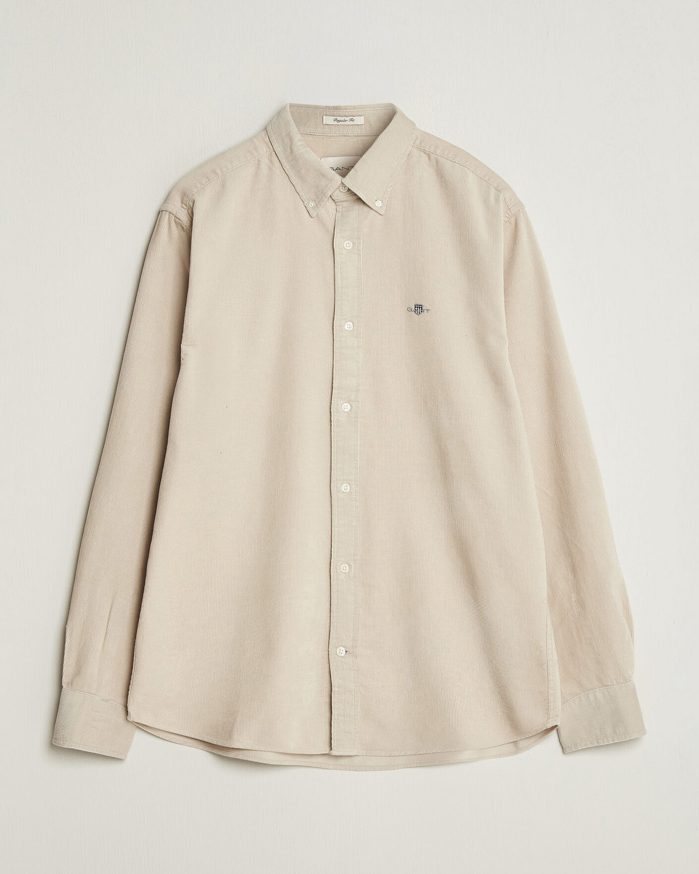 Heren | Overhemden | Gant | Regular Fit Corduroy Shirt Clay Beige