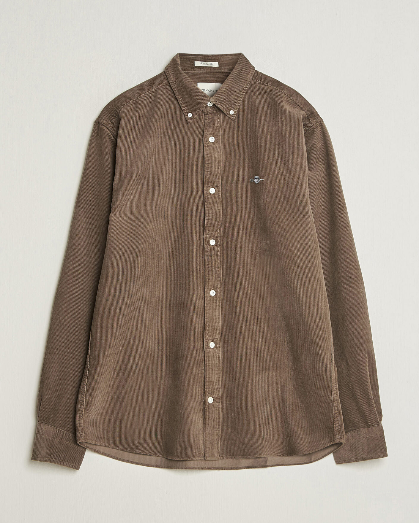 Heren | Overhemden | Gant | Regular Fit Corduroy Shirt Faded Taupe