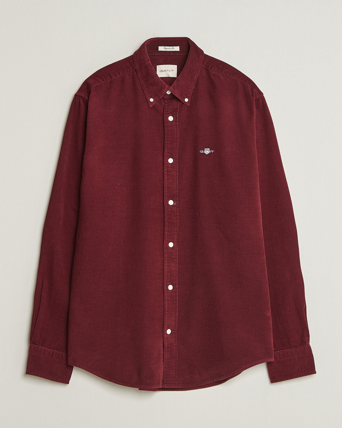 Heren | Overhemden | Gant | Regular Fit Corduroy Shirt Deep Grape Wine