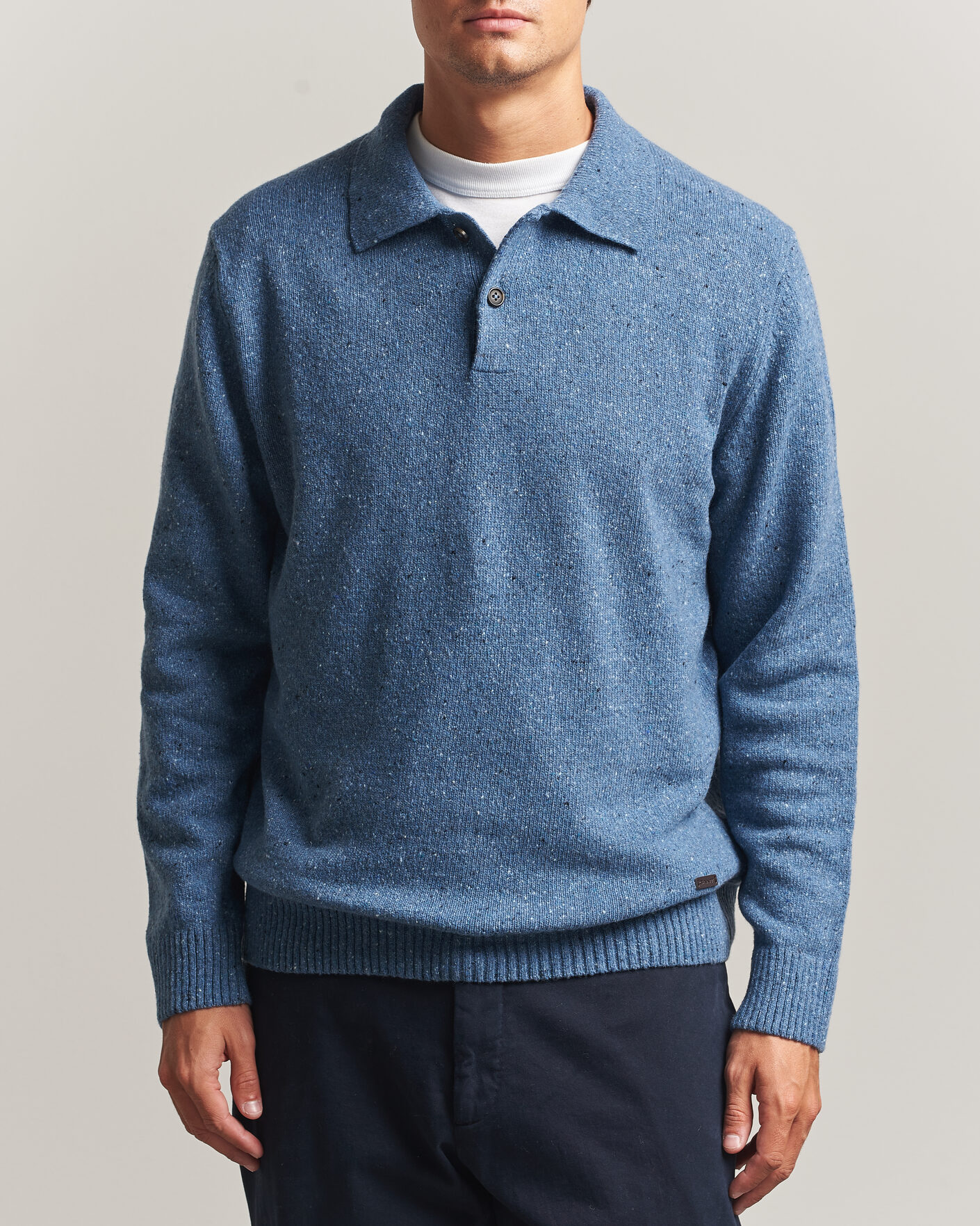 Heren | Truien | Gant | Neps Wool Polo Blue Horizon