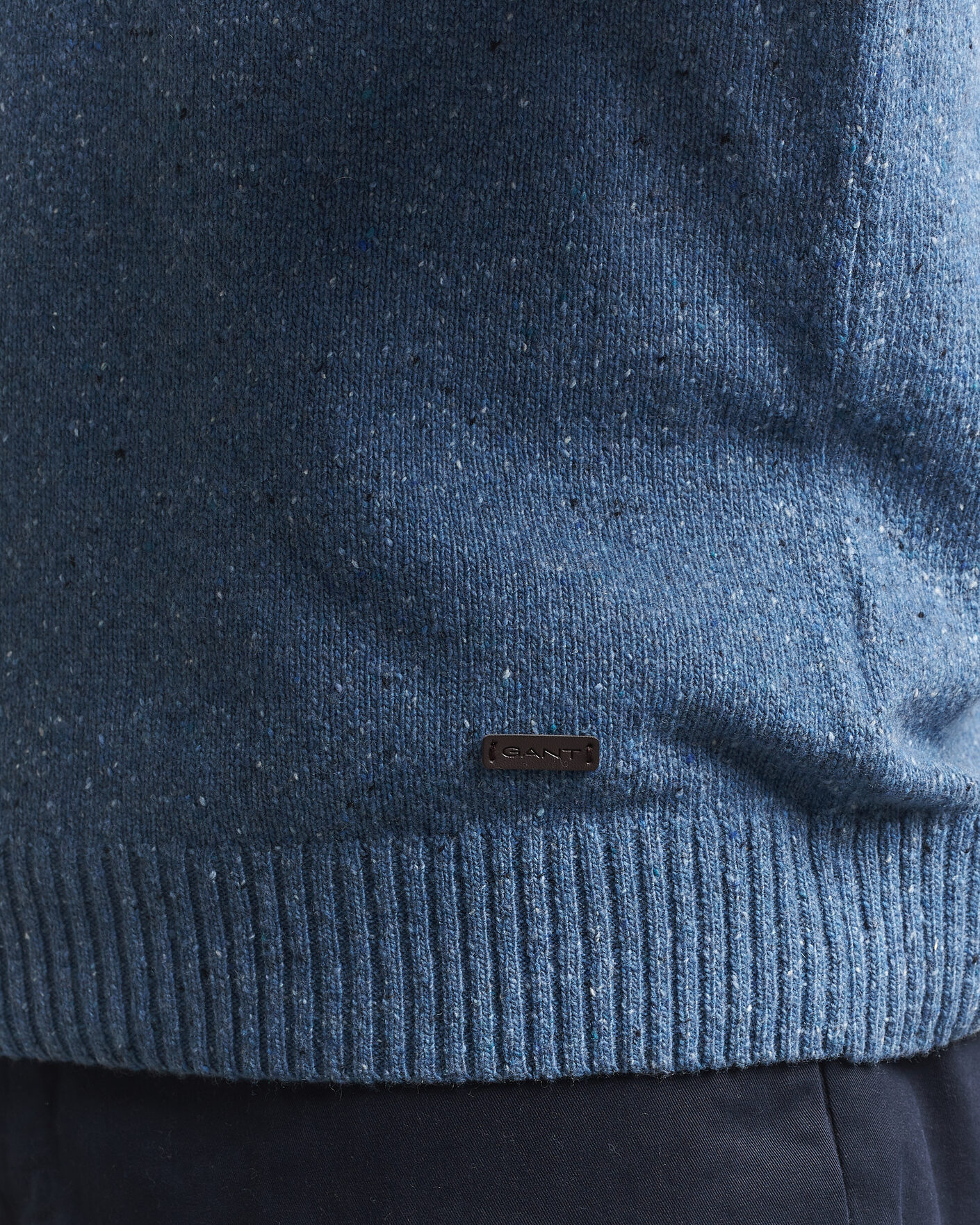 Heren | Truien | Gant | Neps Wool Polo Blue Horizon