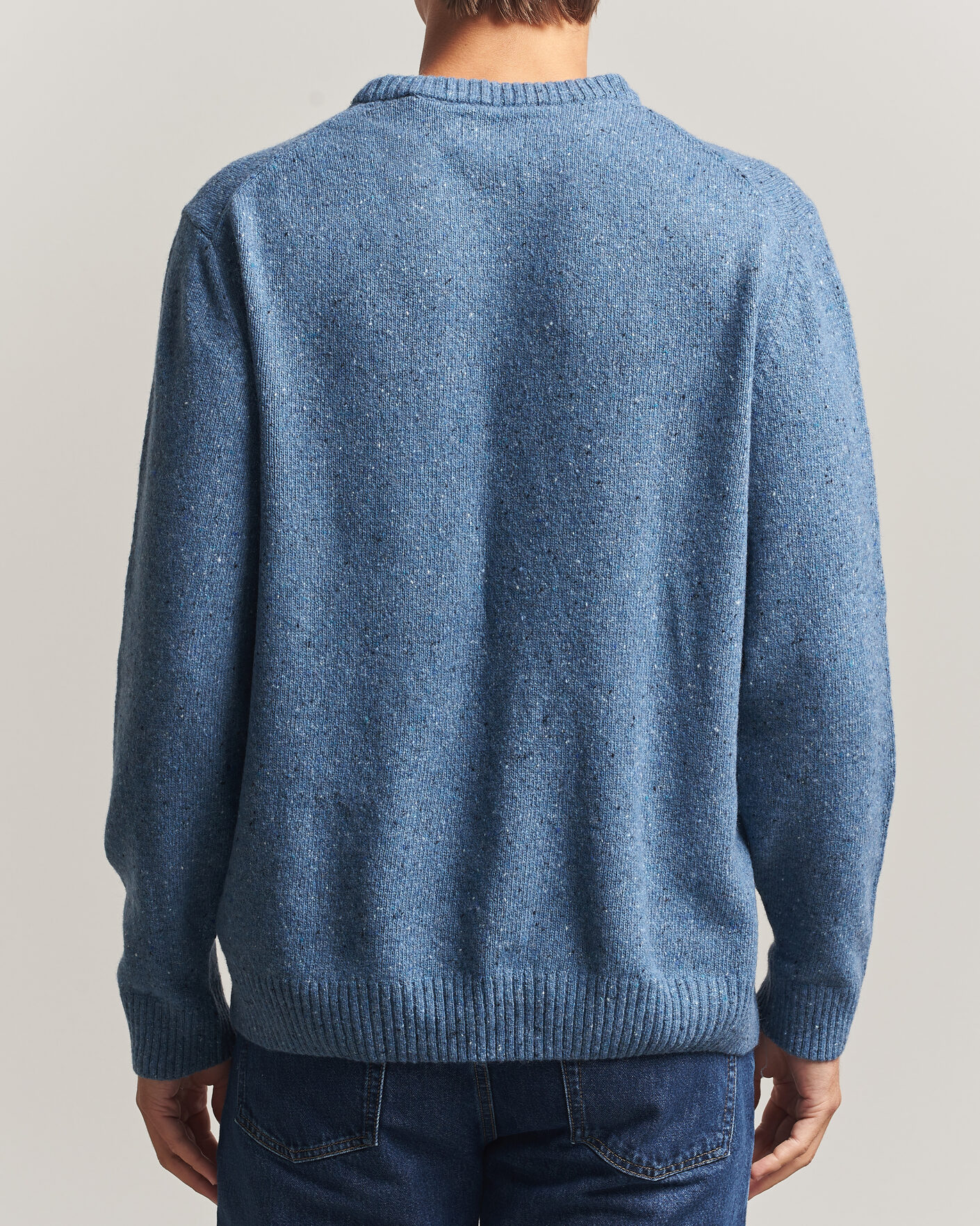 Heren | Truien | Gant | Neps Wool Crew Neck Sweater Blue Horizon