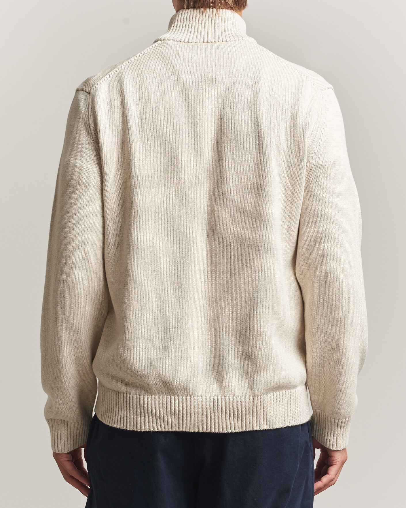 Heren | Truien | Gant | Casual Cotton Half Zip Seed Melange