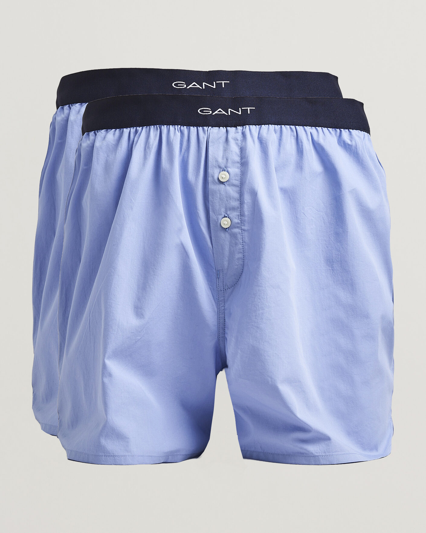 Heren | Ondergoed | Gant | 2-Pack Woven Boxer Shorts Light Blue