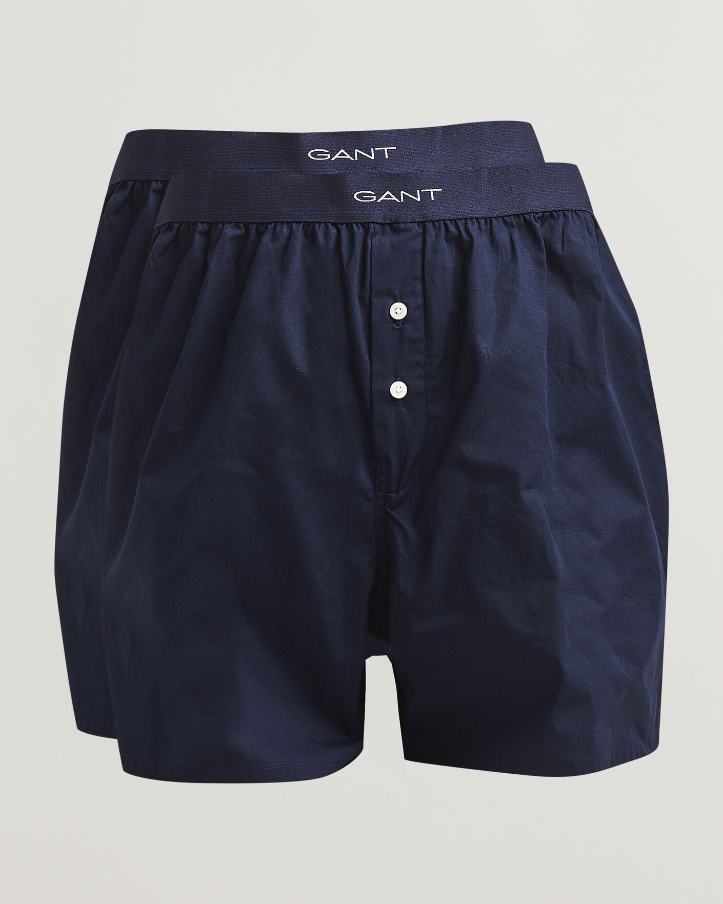 Heren | Ondergoed | Gant | 2-Pack Woven Boxer Shorts Evening Blue
