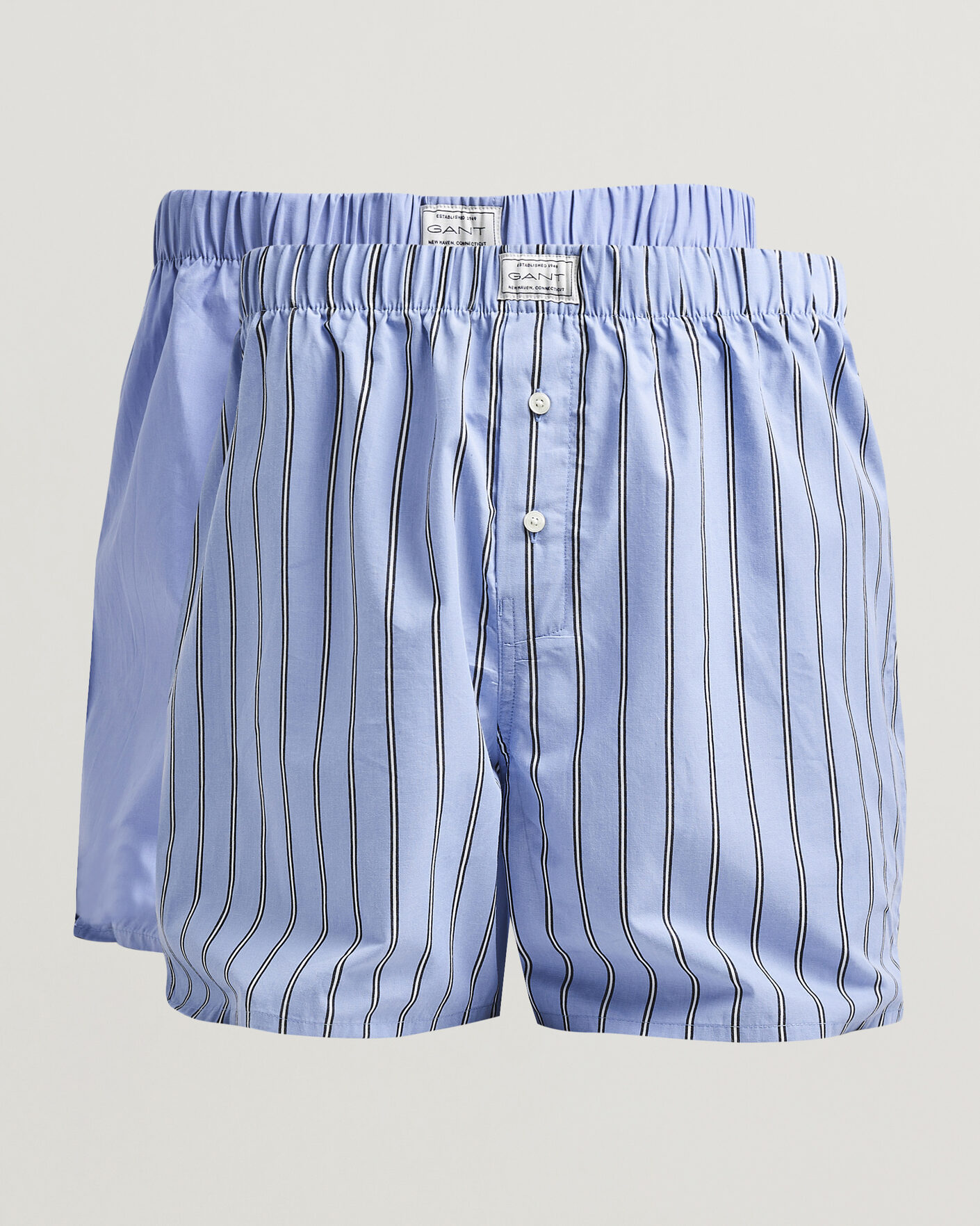 Heren | Ondergoed | Gant | 2-Pack Woven Boxer Shorts Light Blue