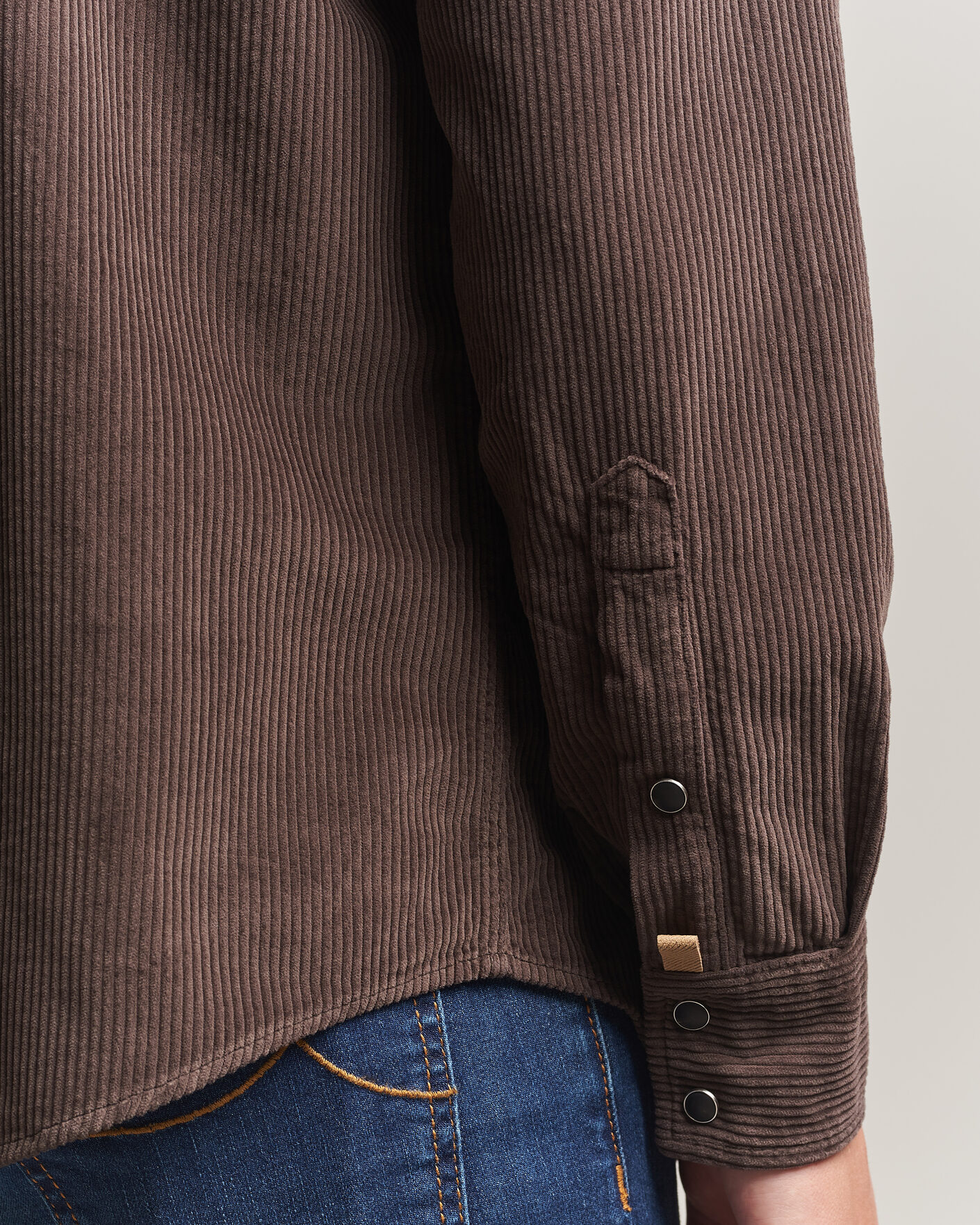 Heren | Overhemden | Jacob Cohën | Cord Pocket Overshirt Brown