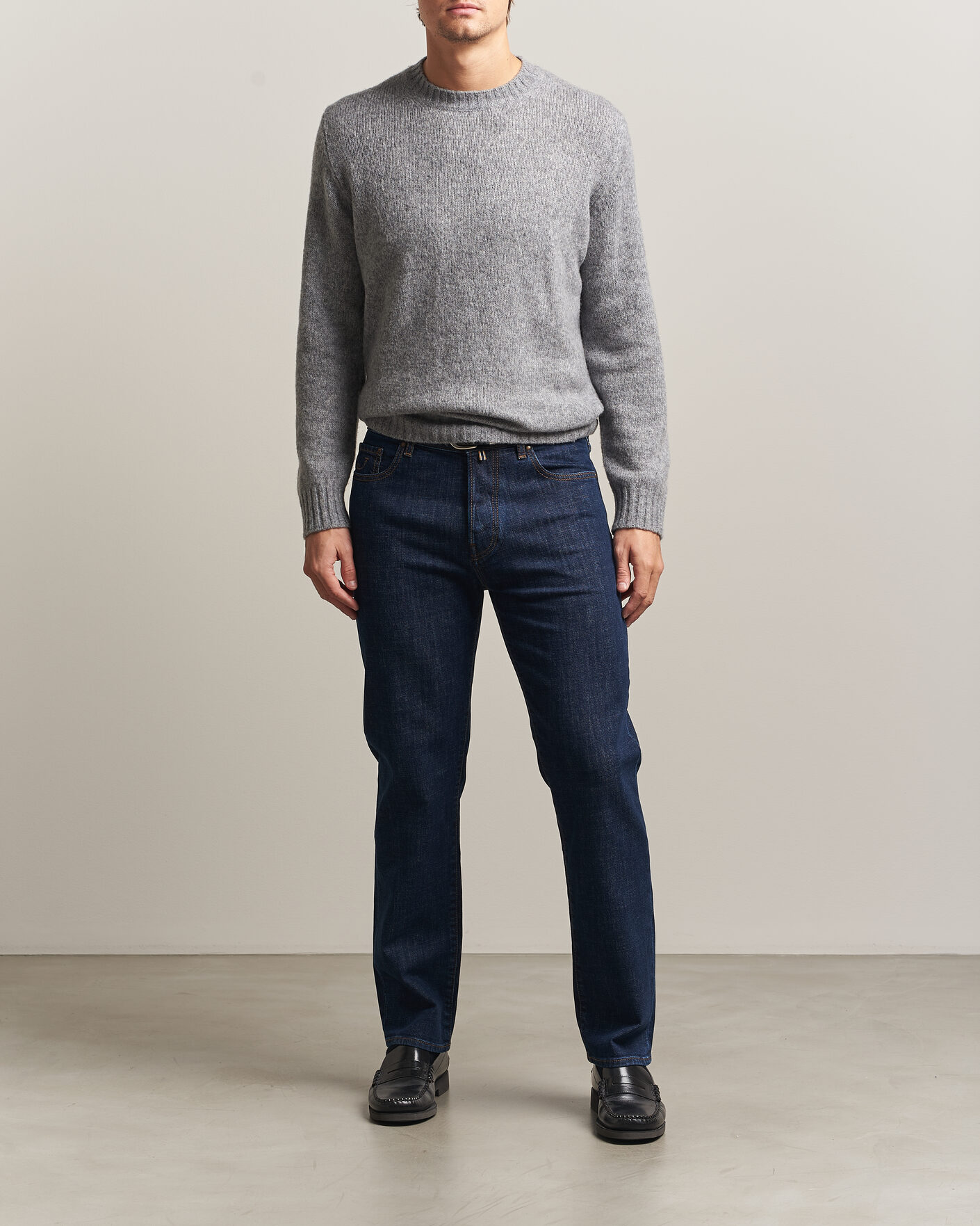 Heren | Jeans | Jacob Cohën | Edos Regular Straight Fit Jeans Dark Blue