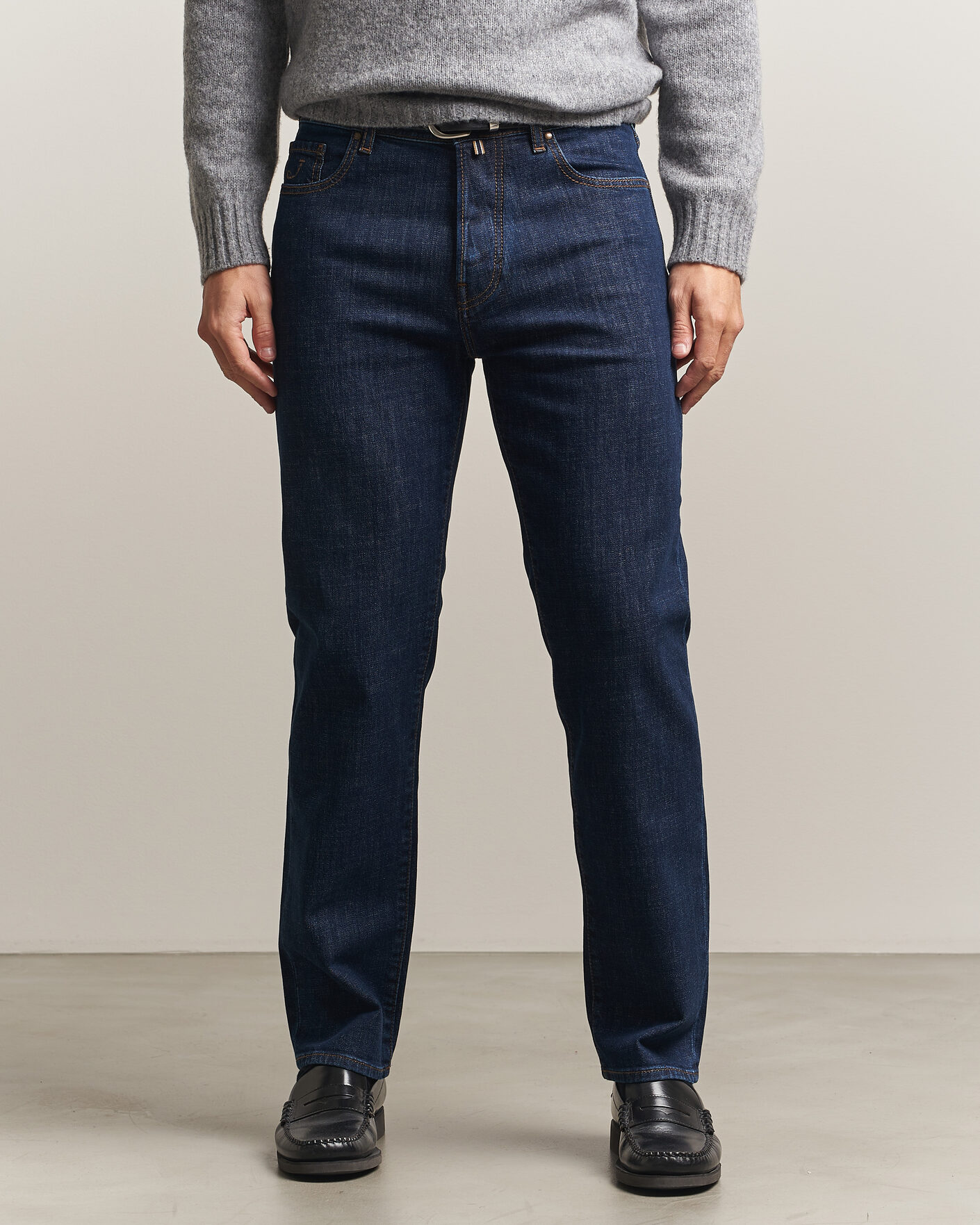 Heren | Jeans | Jacob Cohën | Edos Regular Straight Fit Jeans Dark Blue