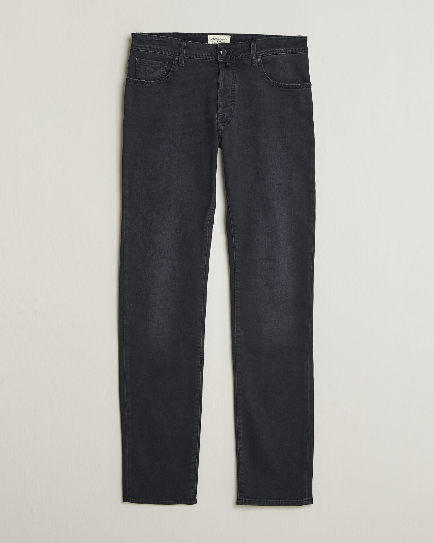 Heren | Jeans | Jacob Cohën | Bard Slim Fit Stretch Jeans Washed Black