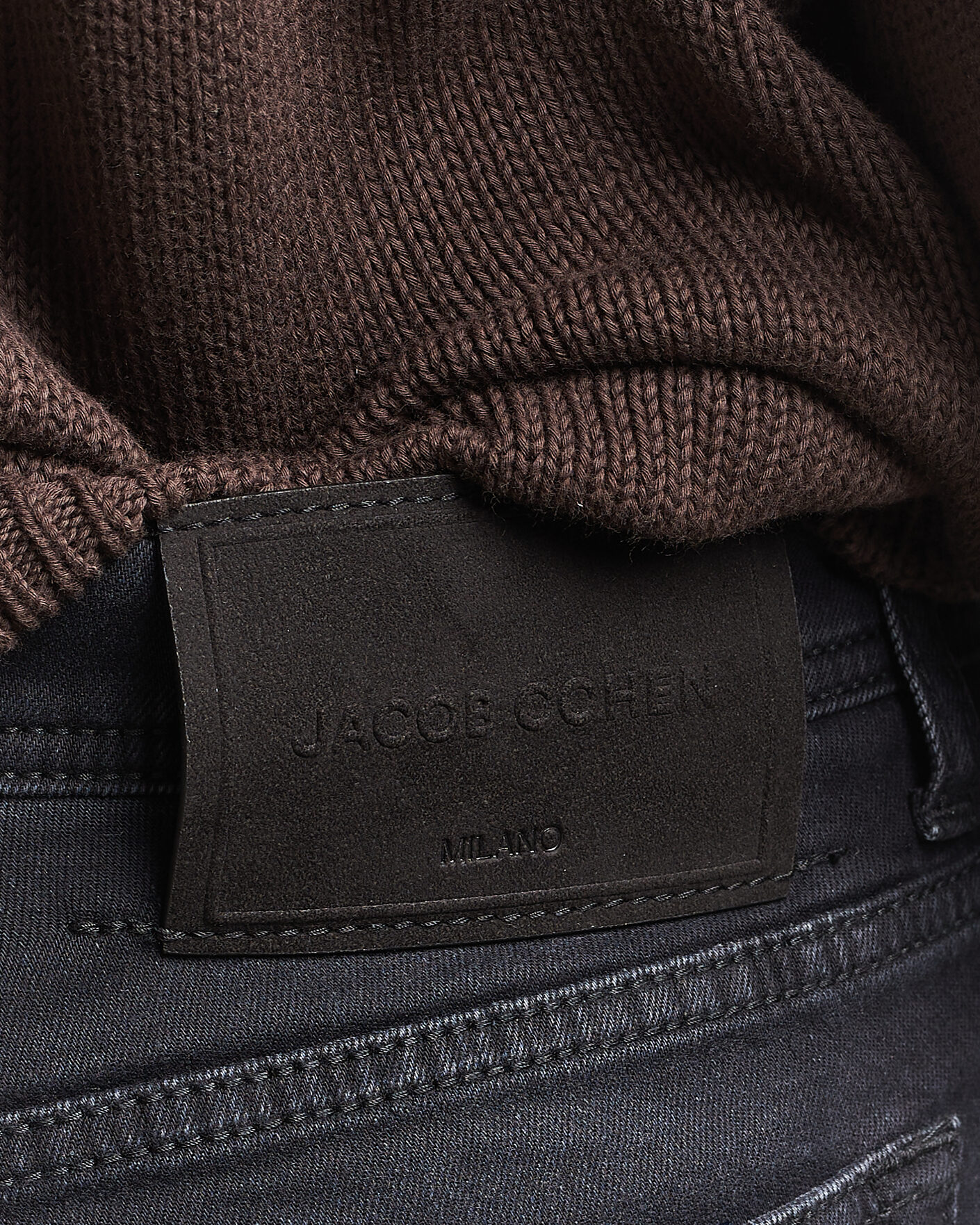 Heren | Jeans | Jacob Cohën | Bard Slim Fit Stretch Jeans Washed Black