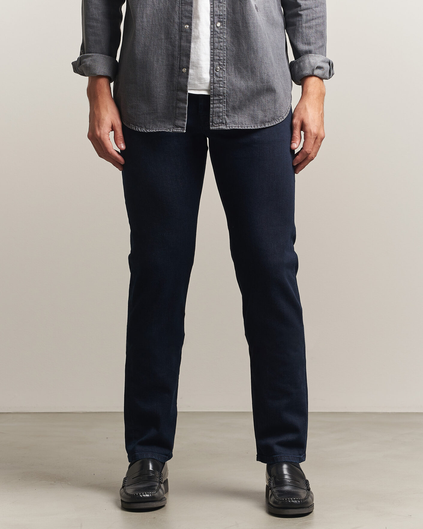 Heren | Jeans | Jacob Cohën | Bard Slim Fit Stretch Jeans Overdyed Blue