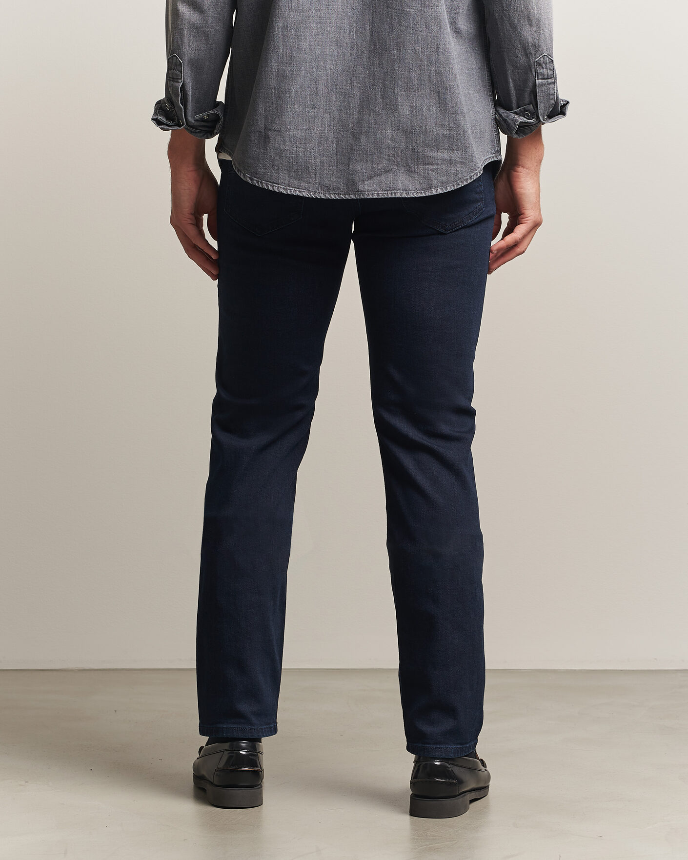 Heren | Jeans | Jacob Cohën | Bard Slim Fit Stretch Jeans Overdyed Blue