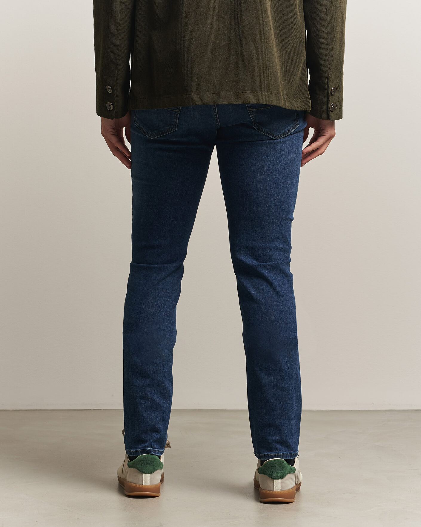 Heren | Jeans | Jacob Cohën | Bard Slim Fit Stretch Jeans Mid Blue