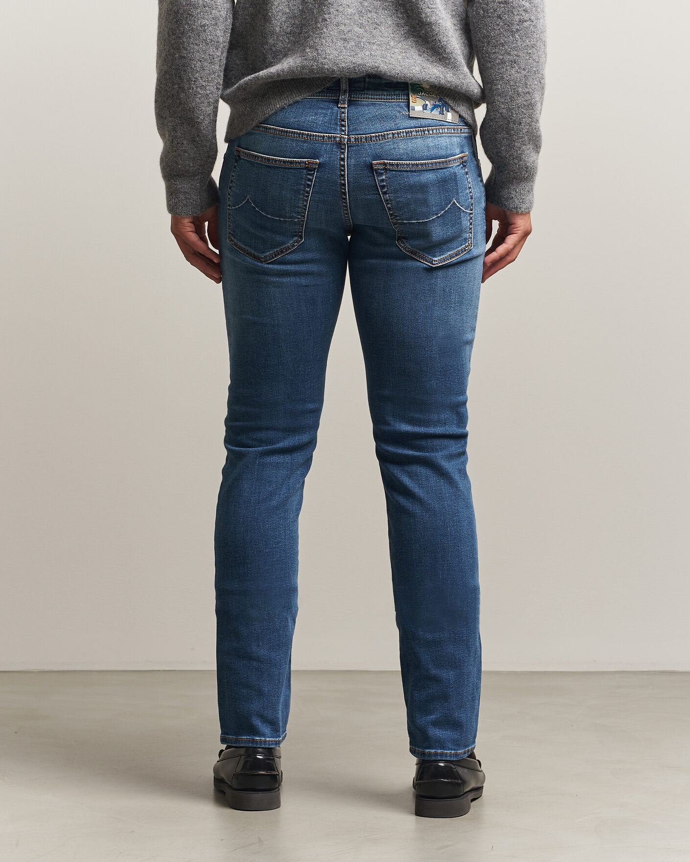 Heren | Jeans | Jacob Cohën | Nick F1 Slim Fit Stretch Jeans Light Blue