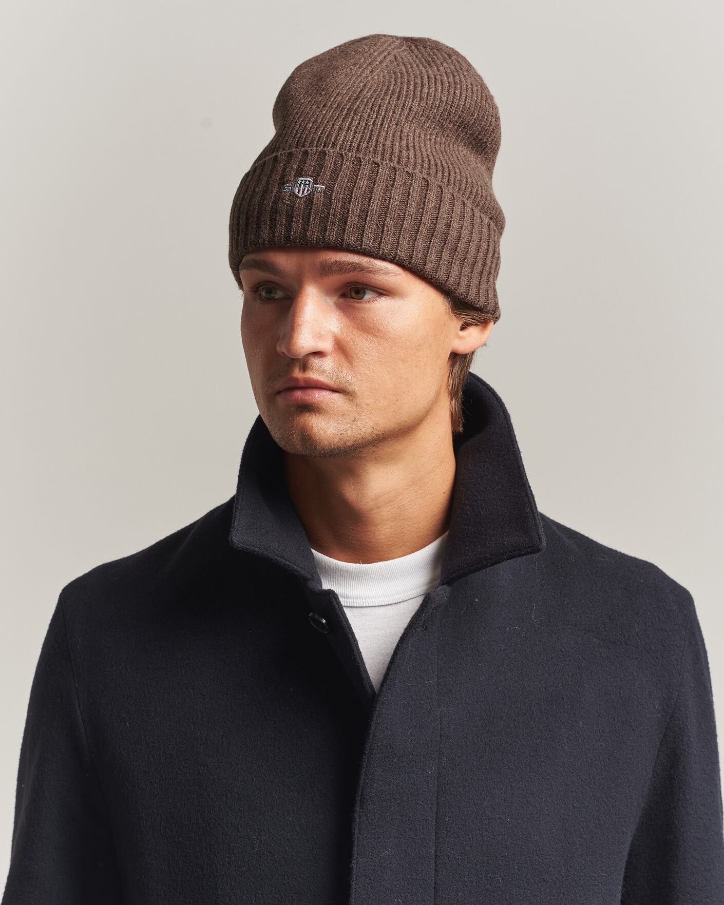 Heren | Mutsen | Gant | Wool Beanie Shadow Brown