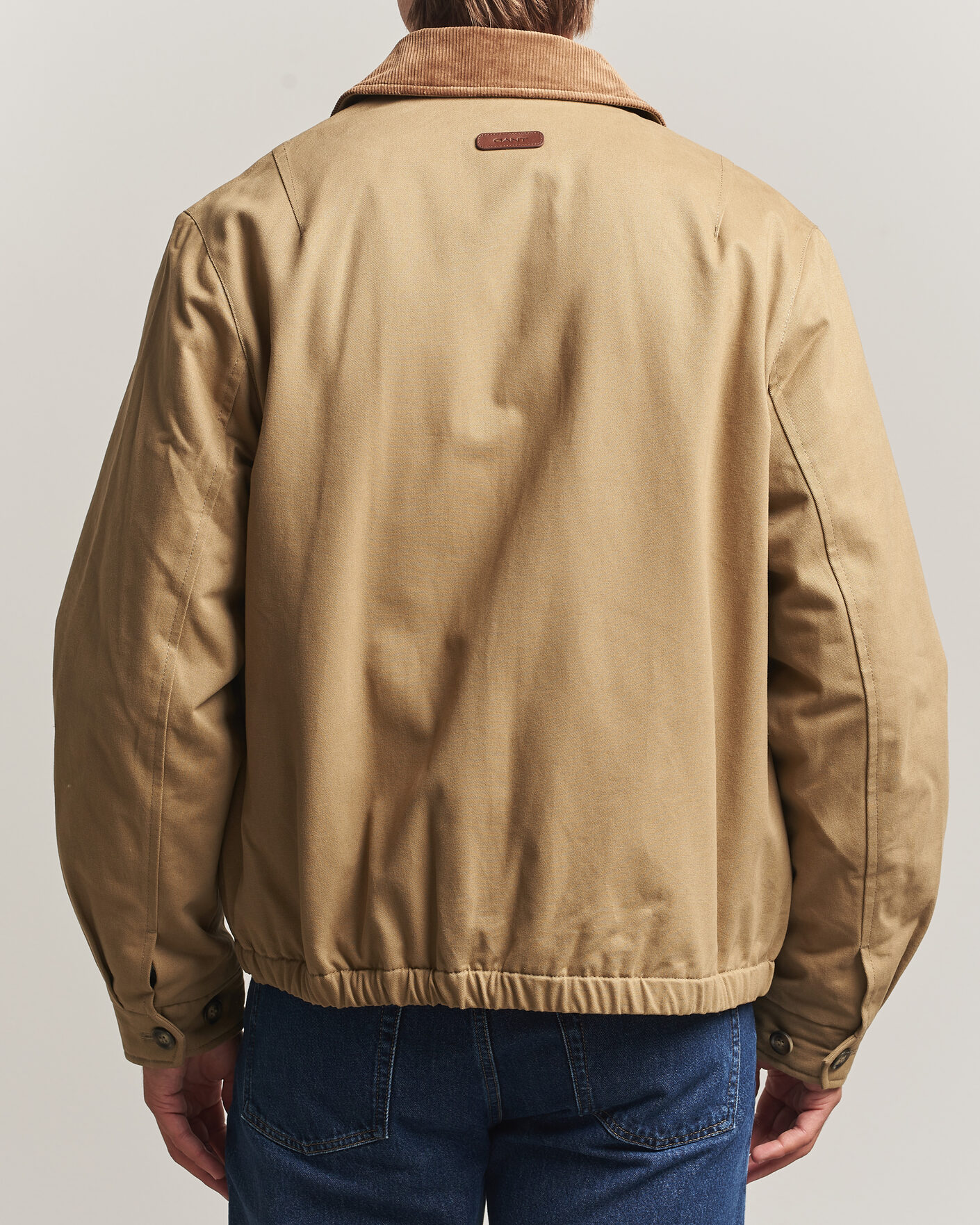 Heren | Jassen | Gant | Moleskin Harrington Jacket Light Taupe