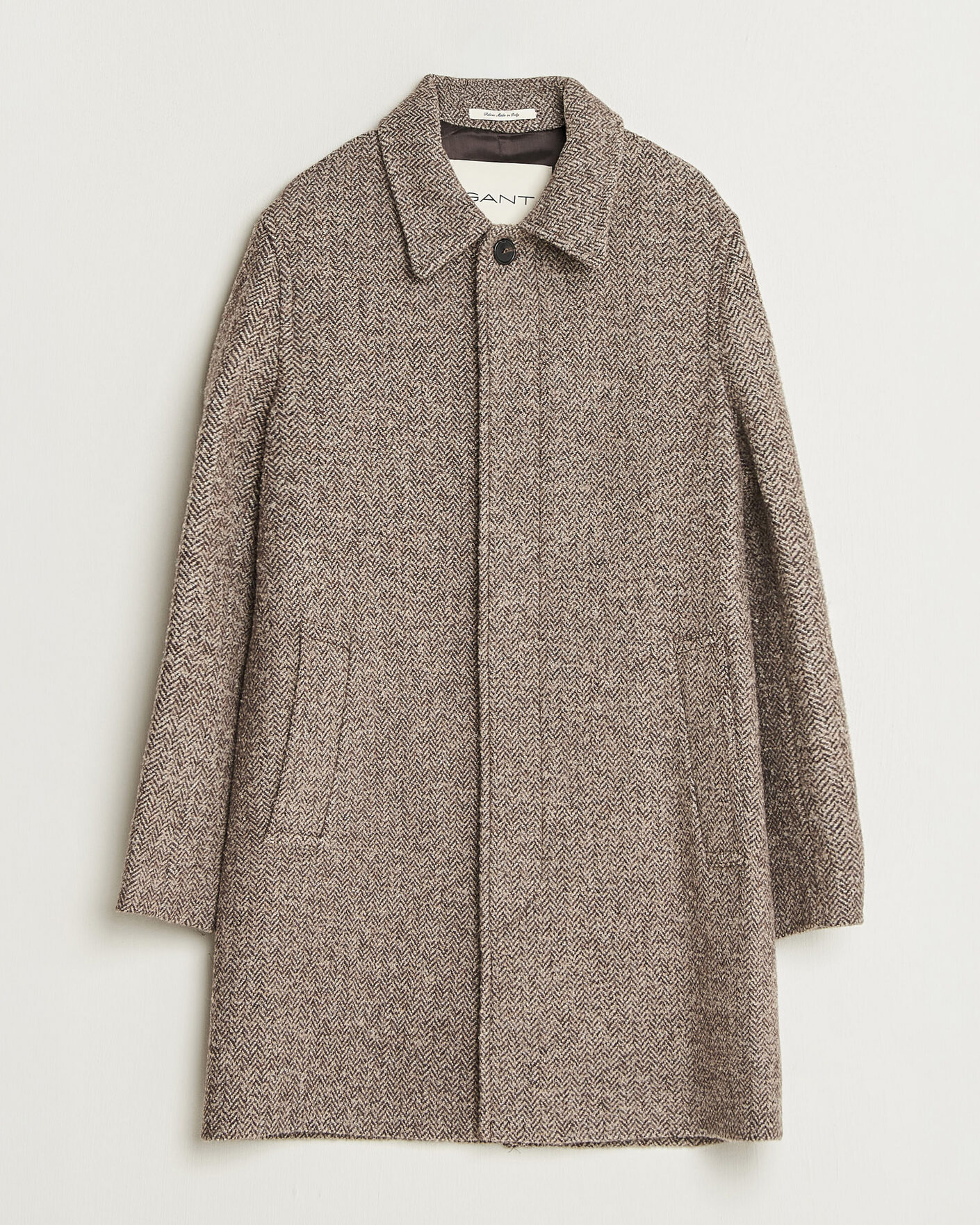 Heren | Jassen | Gant | Wool Car Coat Mist Taupe