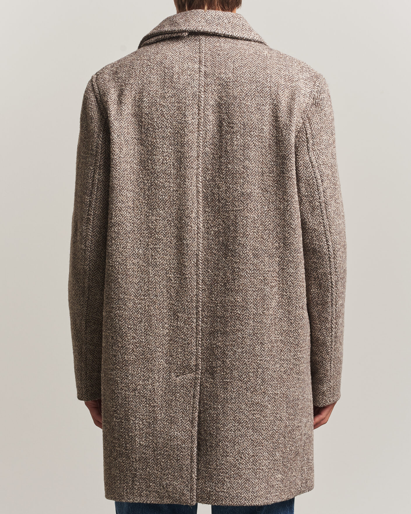 Heren | Jassen | Gant | Wool Car Coat Mist Taupe