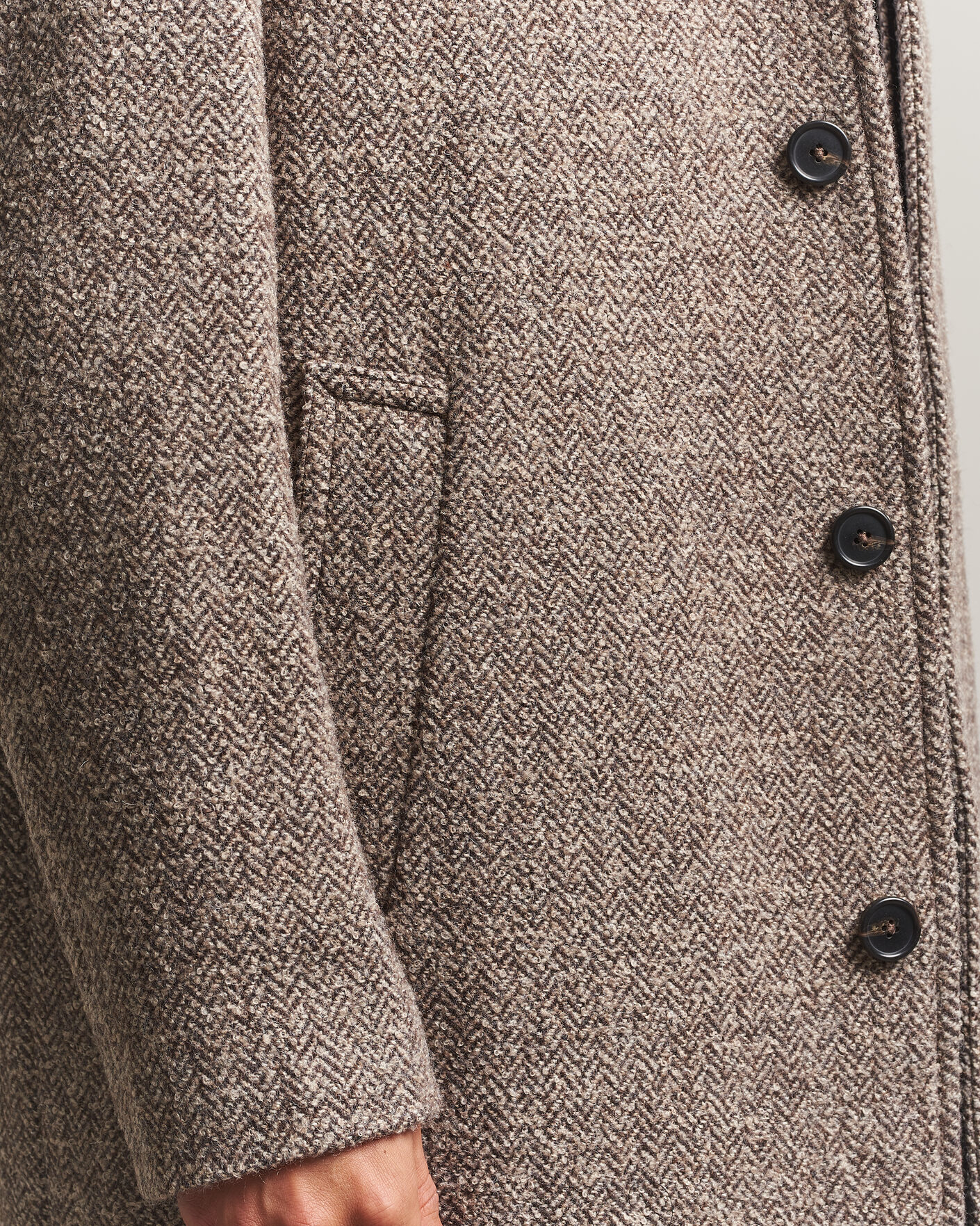 Heren | Jassen | Gant | Wool Car Coat Mist Taupe