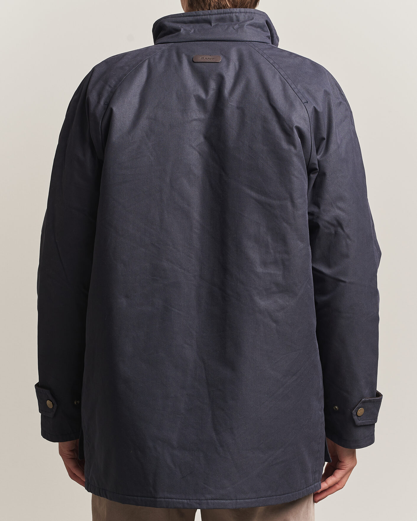 Heren | Jassen | Gant | Waxed Double Decker Jacket Evening Blue