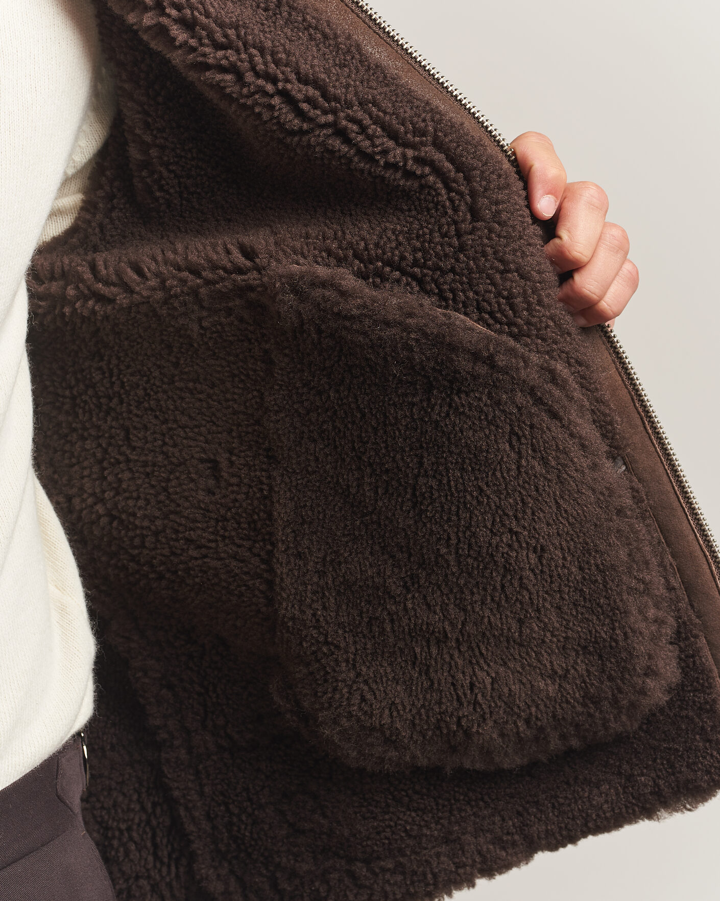 Heren | Jassen | Gant | Classic Shearling Jacket Black Brown