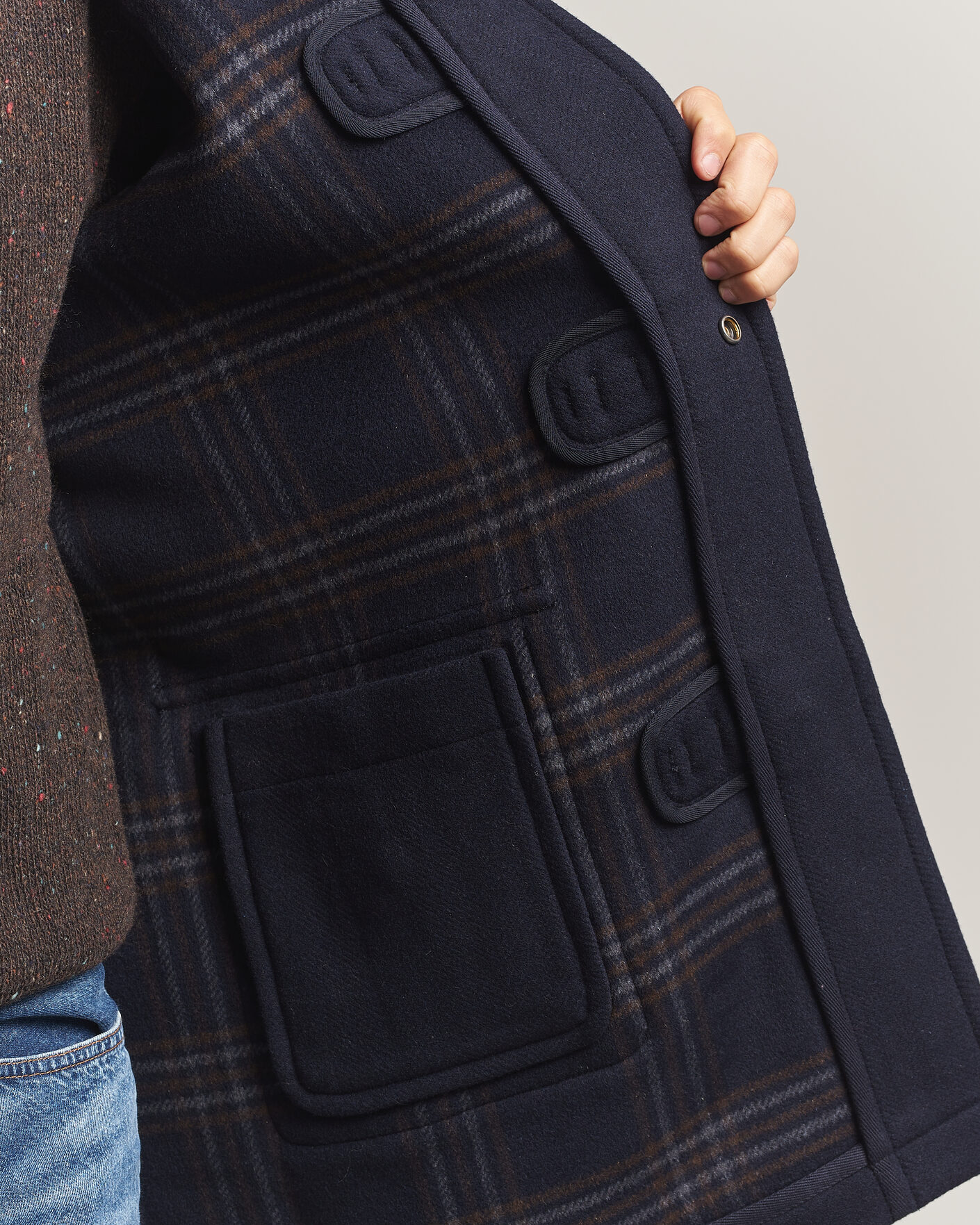 Heren | Jassen | Gant | Classic Wool Duffle Coat Evening Blue
