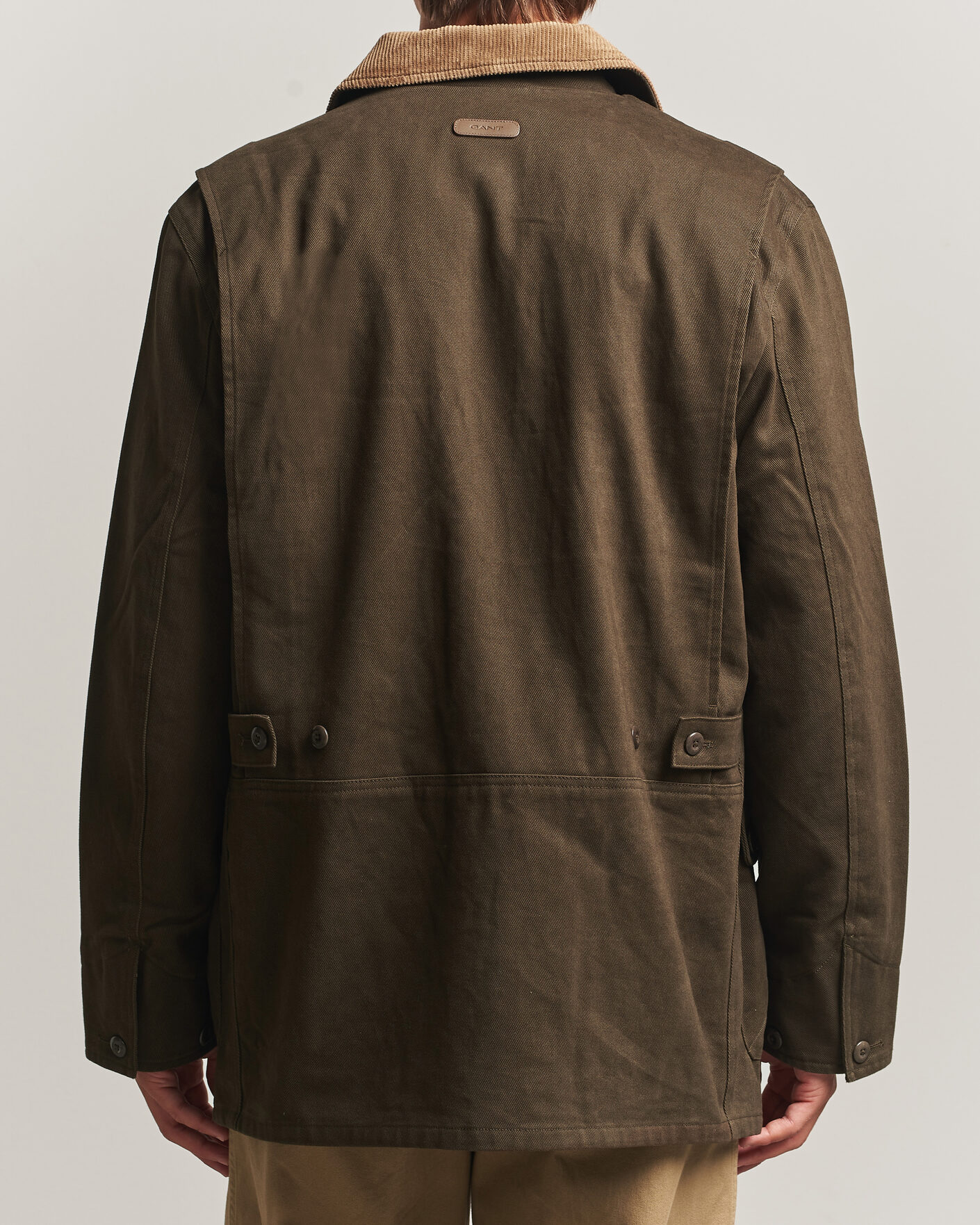 Heren | Jassen | Gant | Moleskin Decker Jacket Dark Moss Green