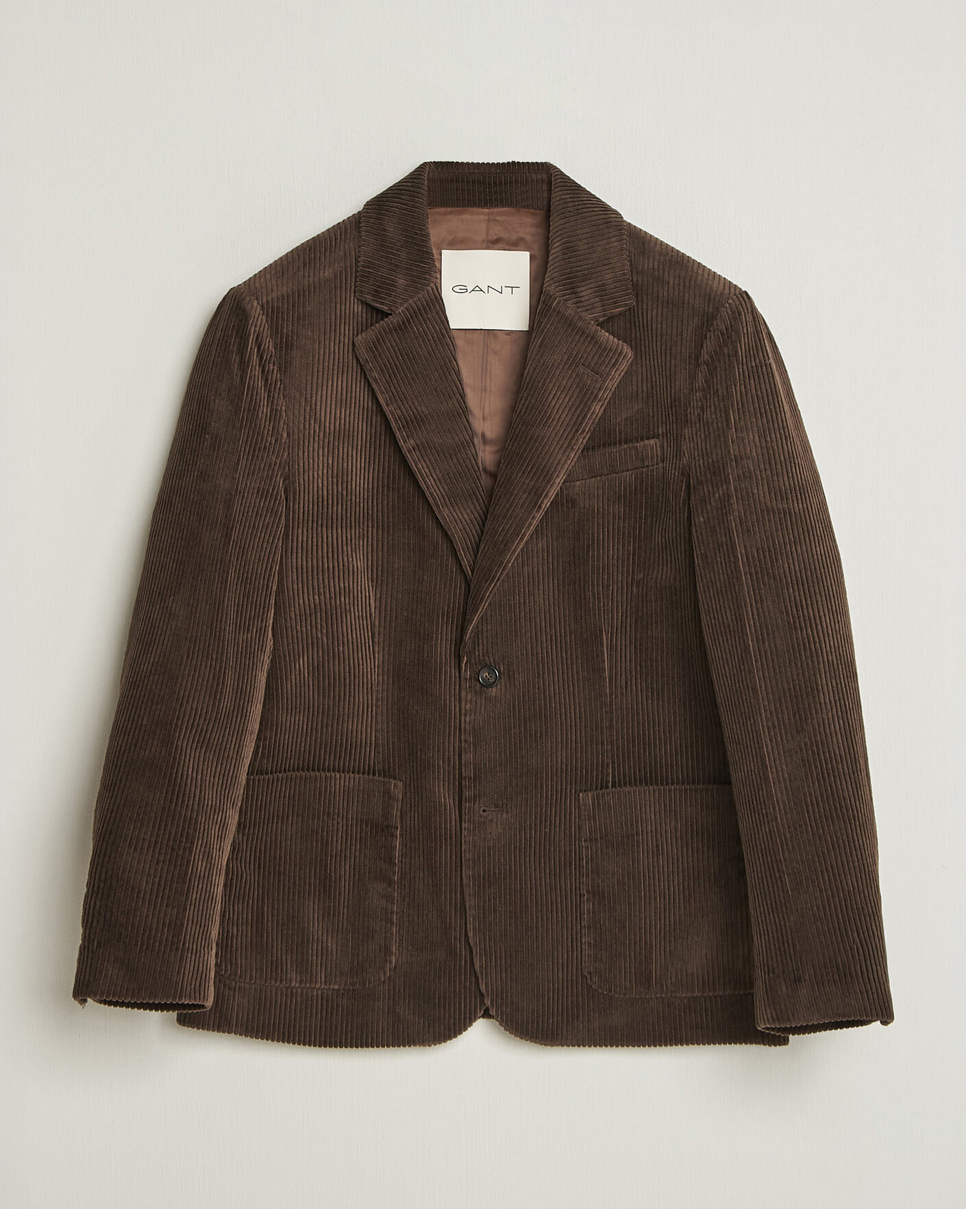 Heren | Blazers | Gant | Corduroy Blazer Black Brown