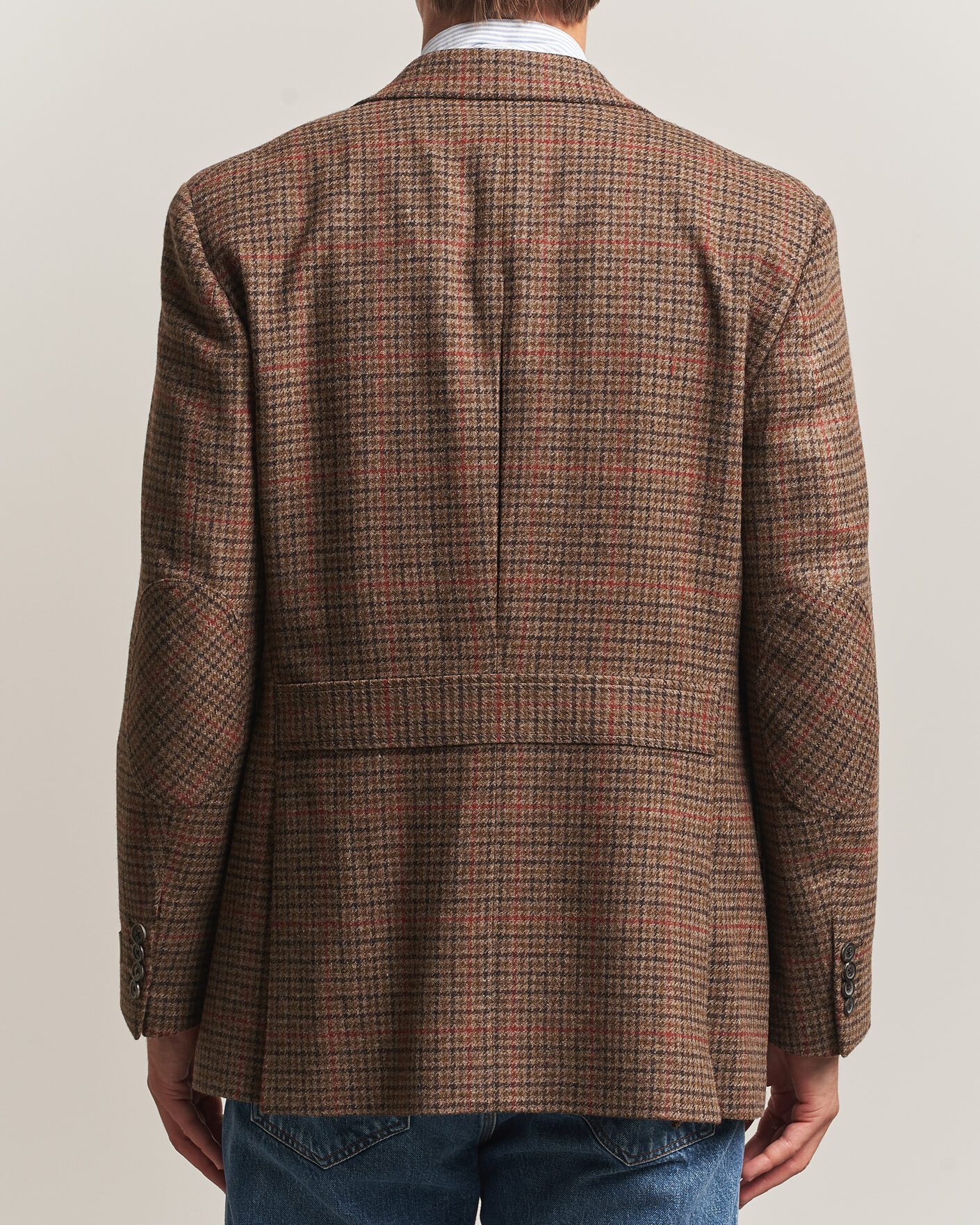 Heren | Jassen | Gant | British Tweed Blazer Shadow Brown
