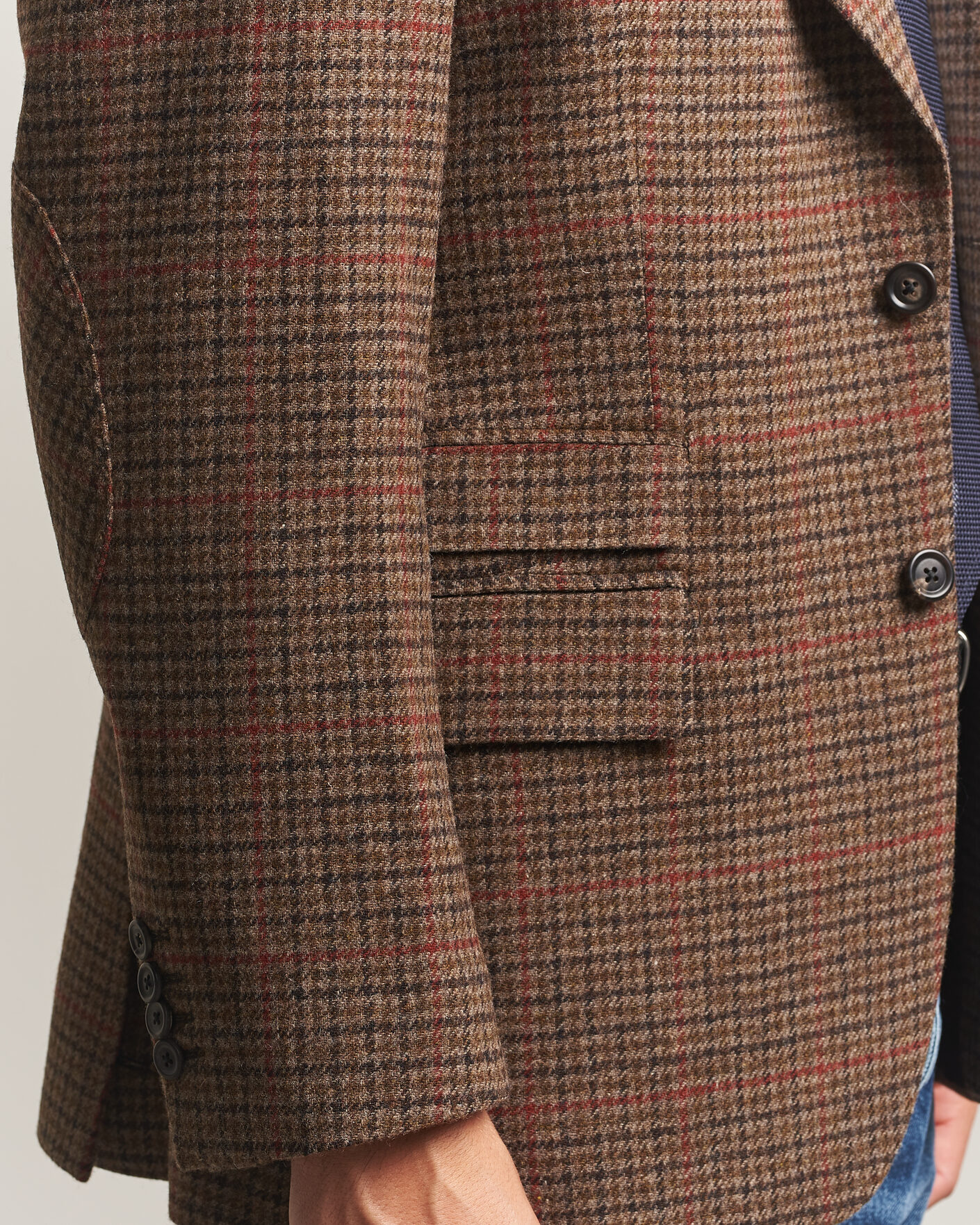 Heren | Jassen | Gant | British Tweed Blazer Shadow Brown