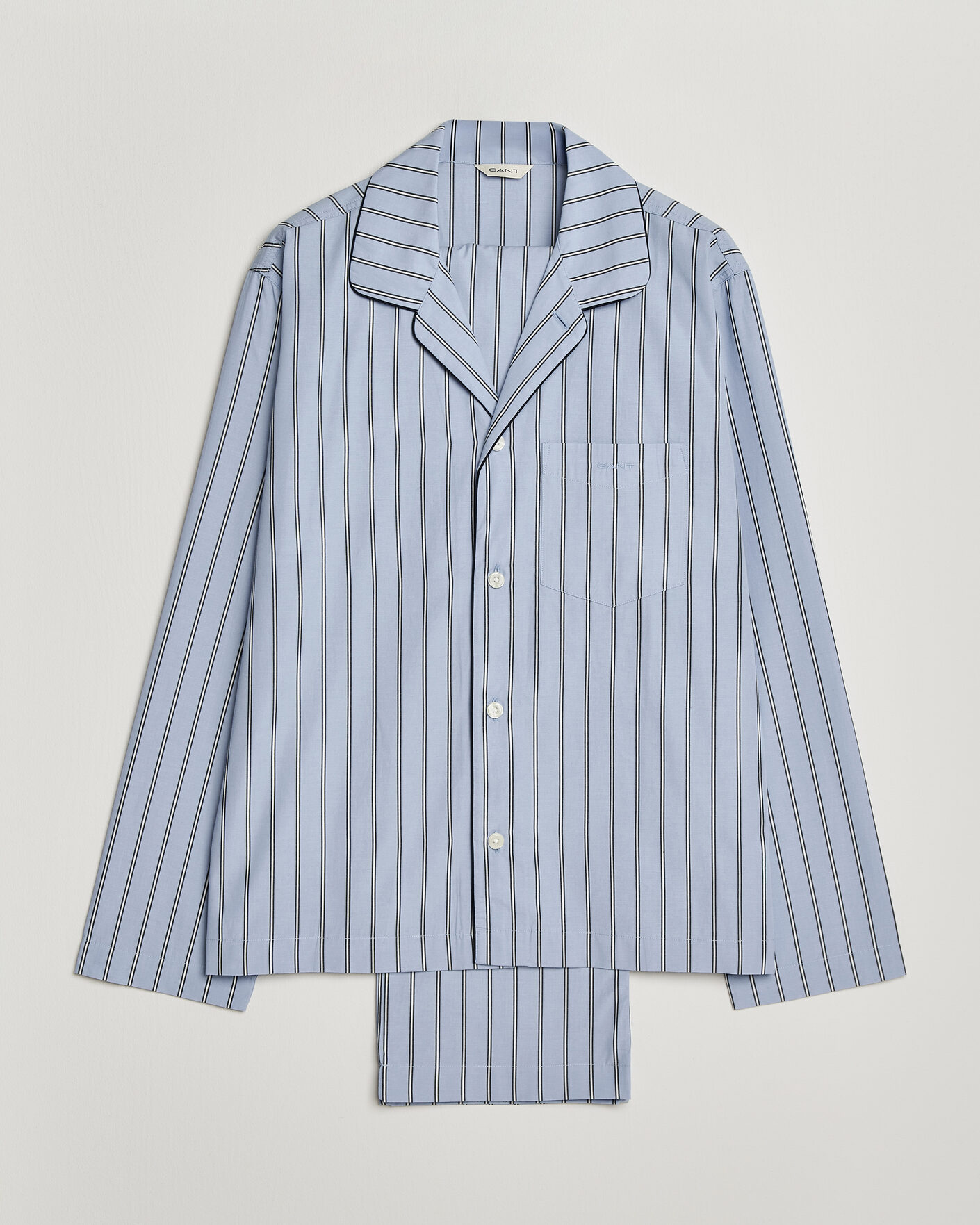 Heren | Pyjama's en gewaden | Gant | Poplin Striped Pyjama Set Light Blue
