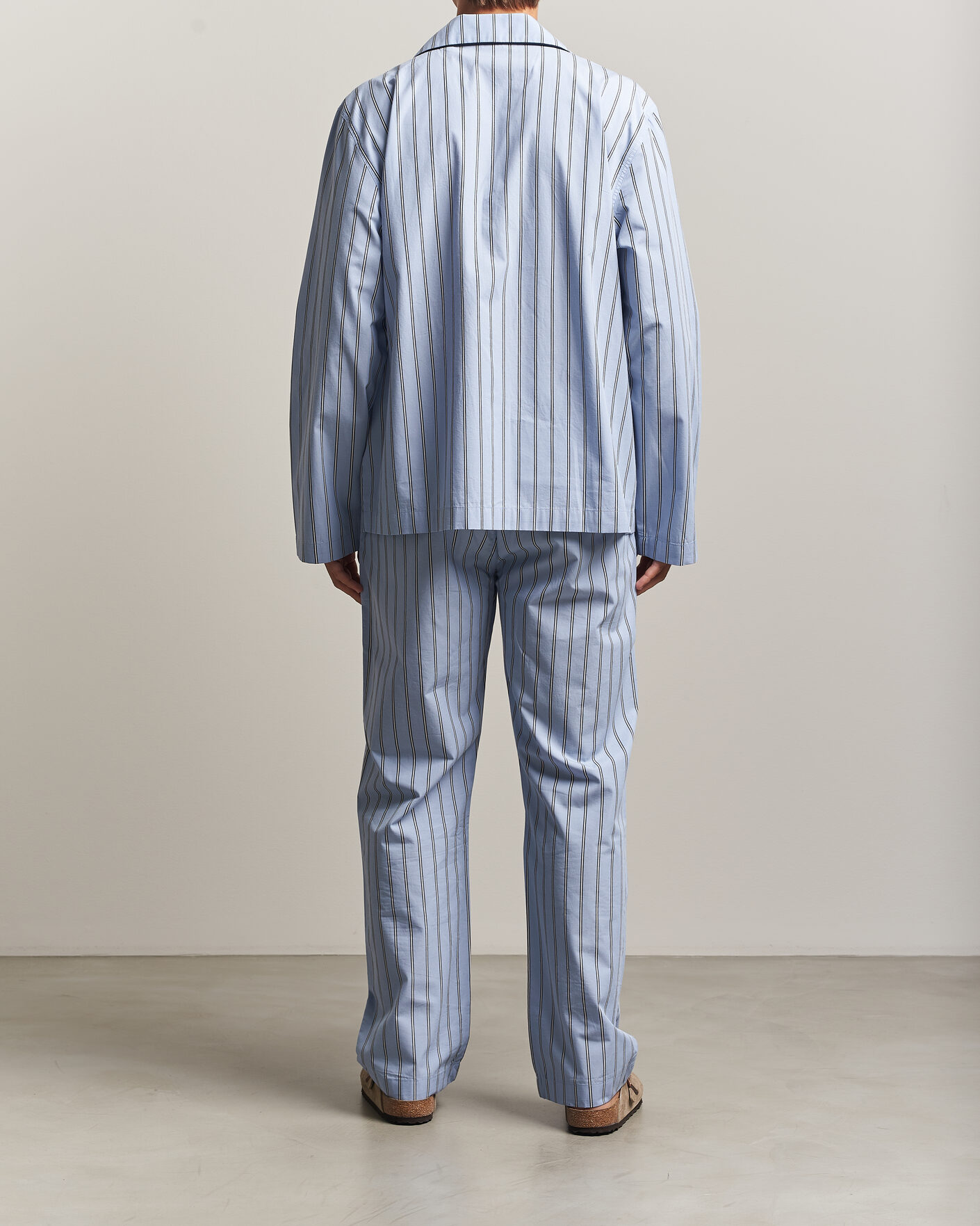 Heren | Pyjama's en gewaden | Gant | Poplin Striped Pyjama Set Light Blue