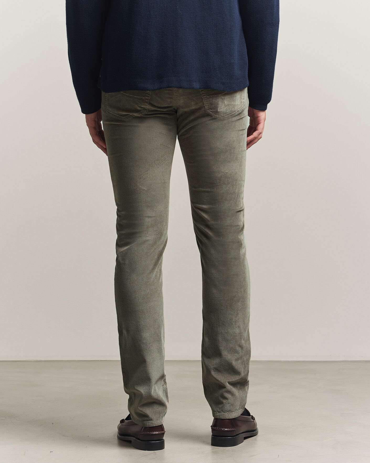 Heren | Broeken | Jacob Cohën | Bard 5-Pocket Medium Corduroy Trousers Taupe