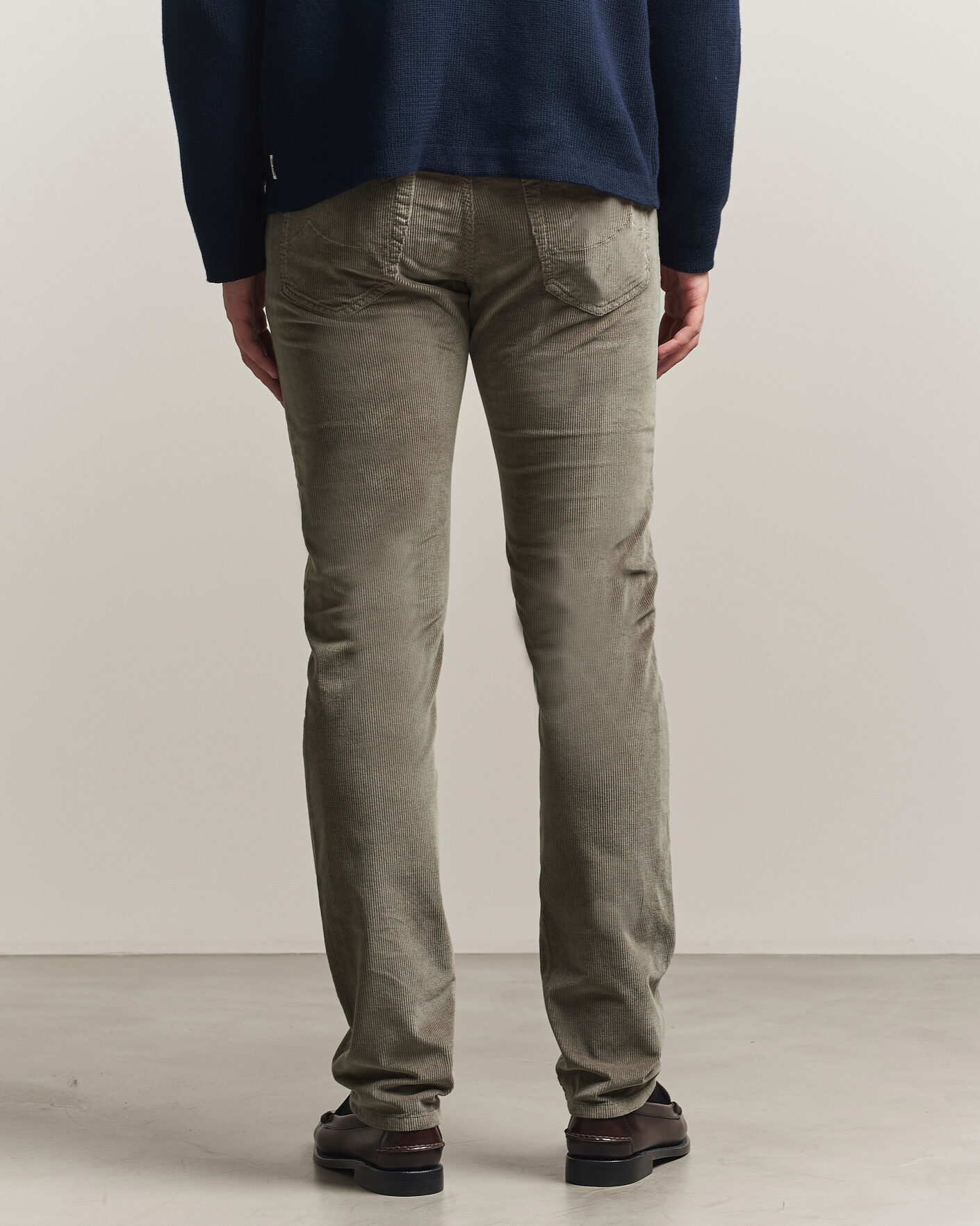 Heren | Broeken | Jacob Cohën | Bard 5-Pocket Medium Corduroy Trousers Taupe