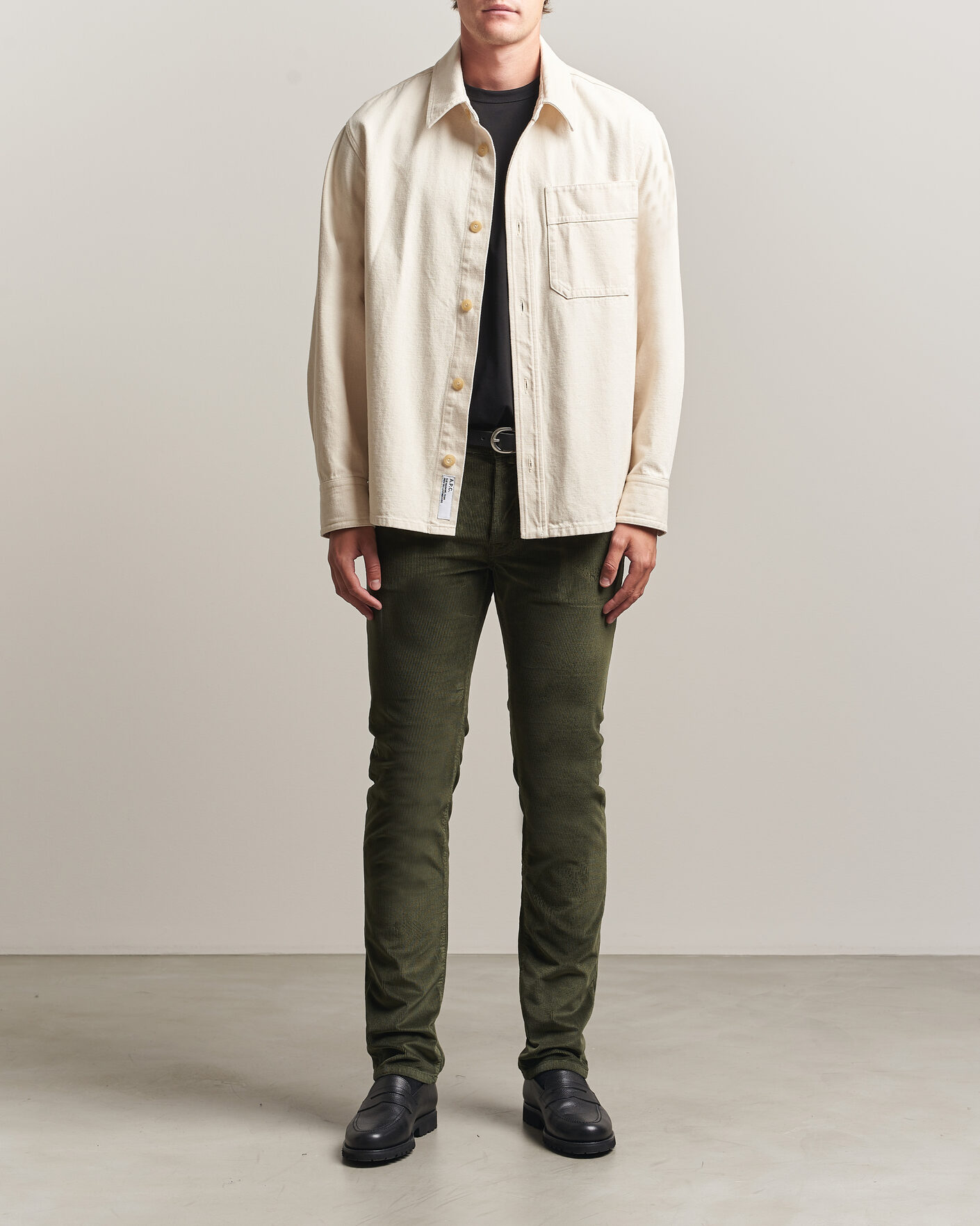 Heren | Broeken | Jacob Cohën | Bard 5-Pocket Medium Corduroy Trousers Green