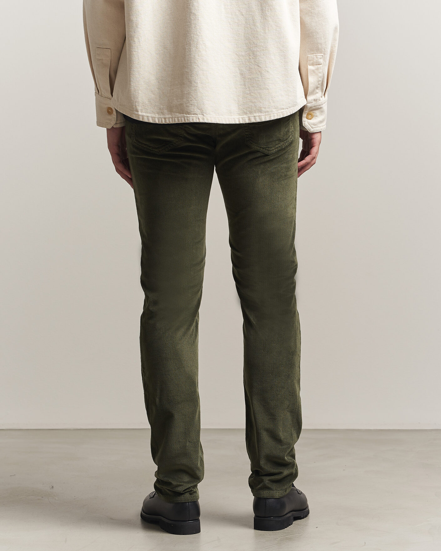 Heren | Broeken | Jacob Cohën | Bard 5-Pocket Medium Corduroy Trousers Green