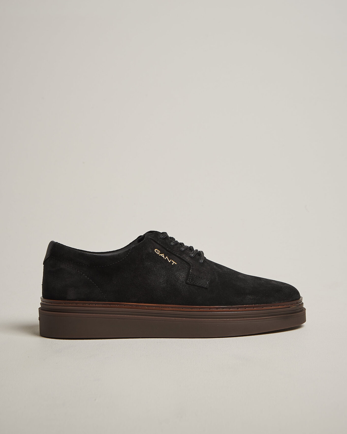 Heren | Sneakers | Gant | Kinzoon Suede Derby Sneaker Black