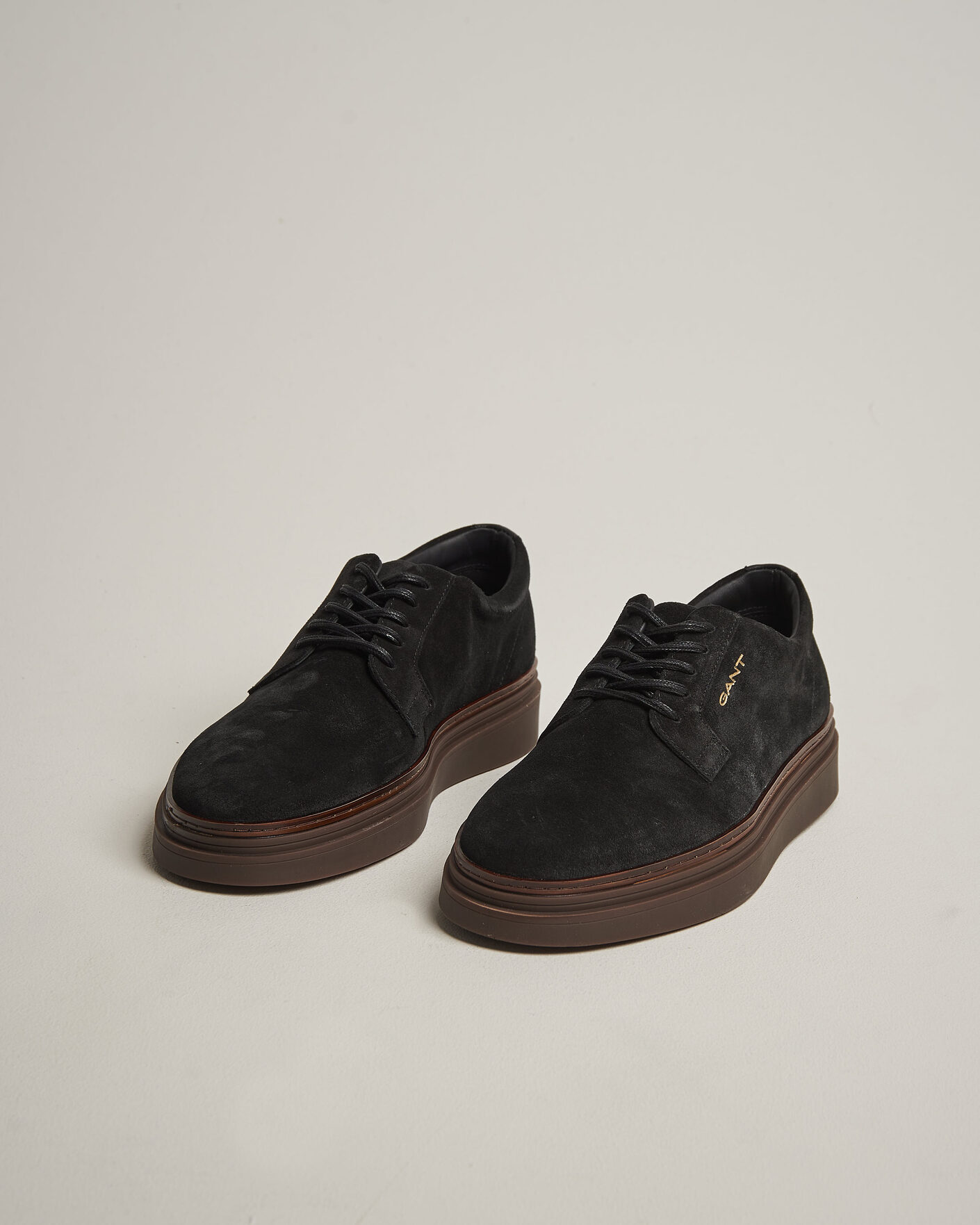 Heren | Sneakers | Gant | Kinzoon Suede Derby Sneaker Black