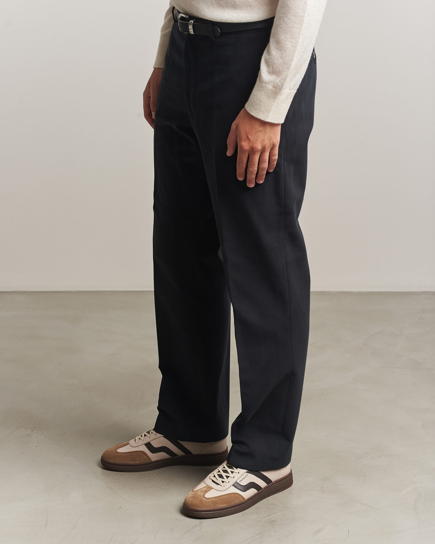 Heren | Sneakers | Gant | Cuzmo Leather/Suede Sneaker Beige/Brown
