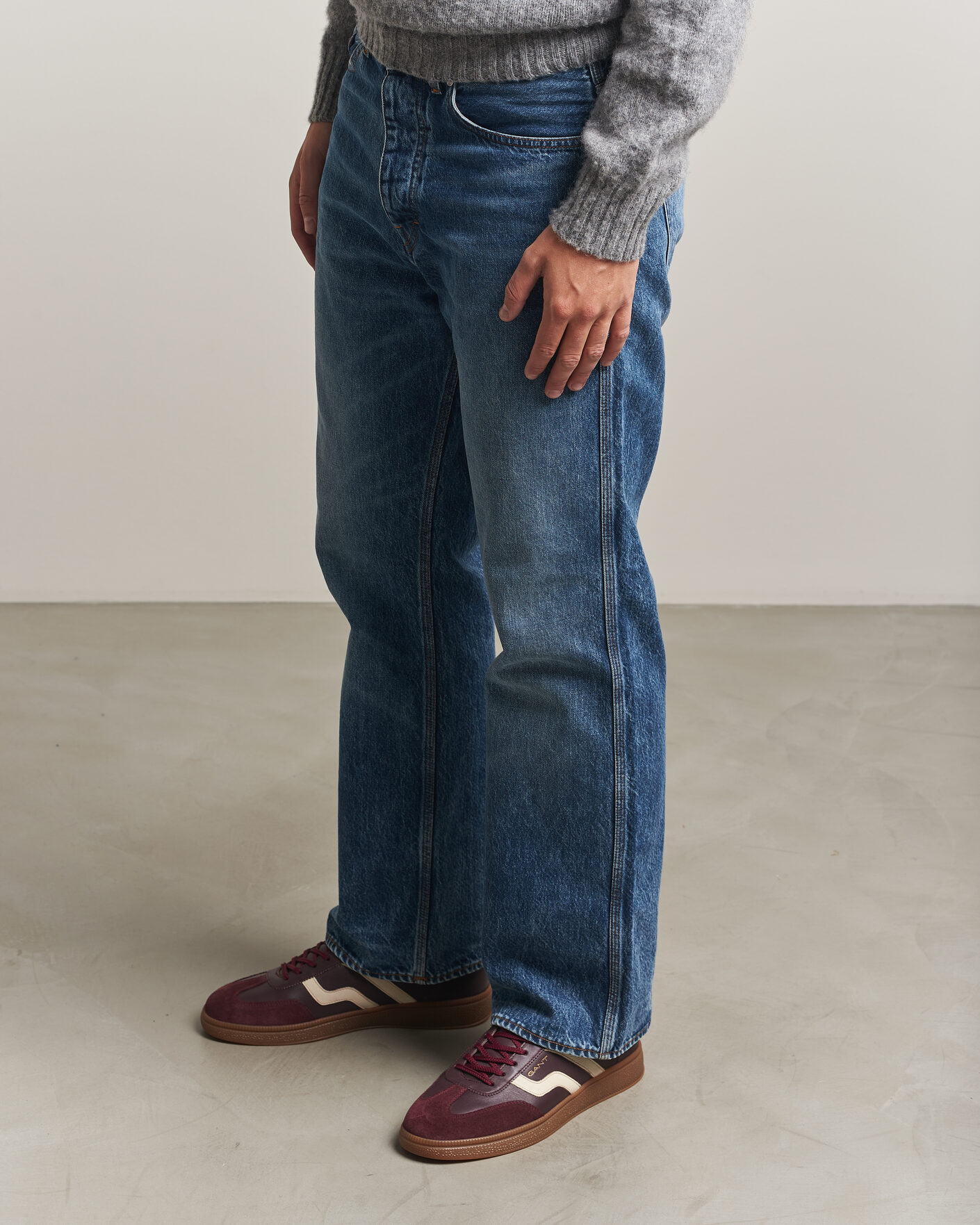 Heren | Sneakers | Gant | Cuzmo Leather/Suede Sneaker Port Wine
