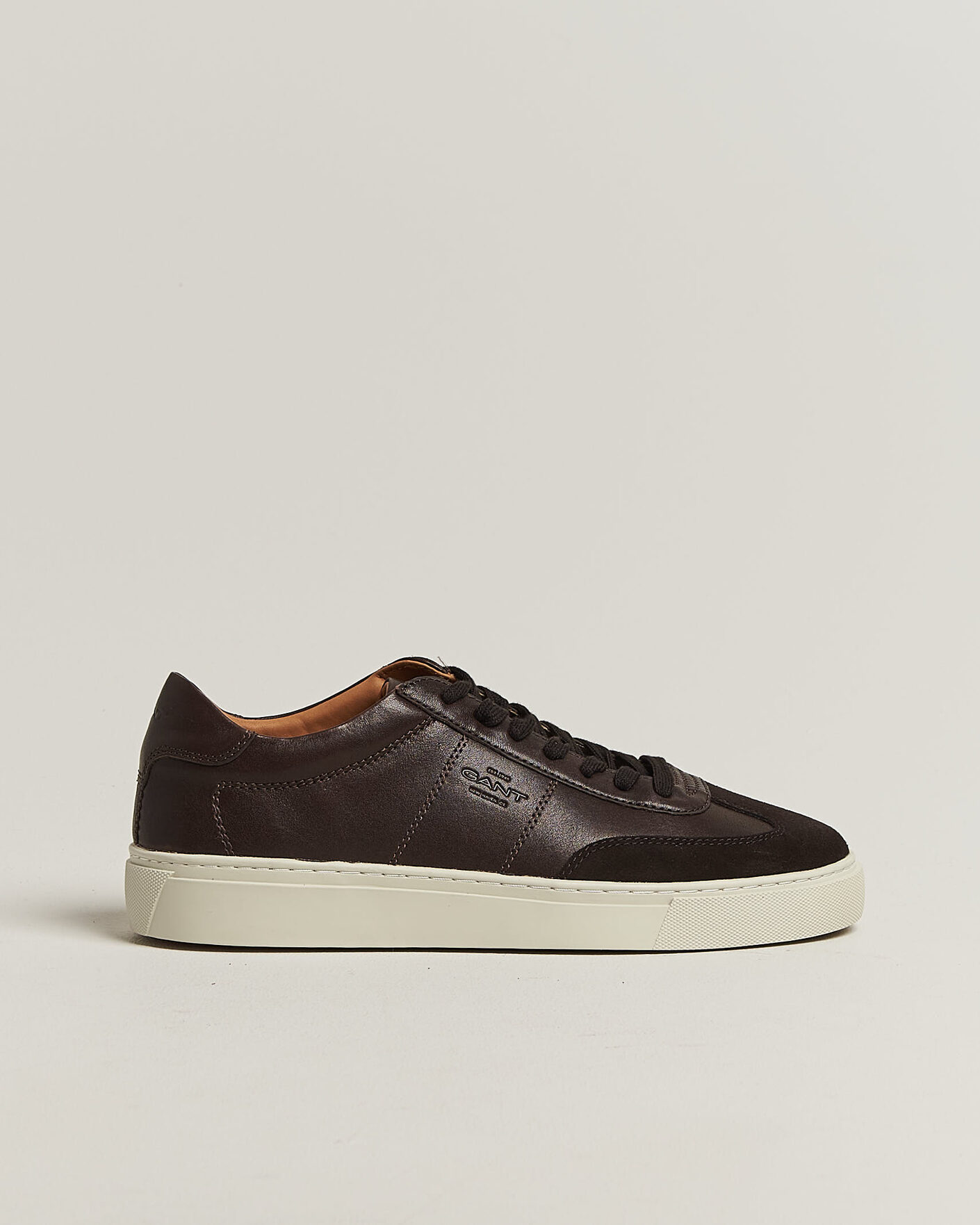 Heren | Sneakers | Gant | Mc Julien Leather/Suede Sneaker Dark Brown