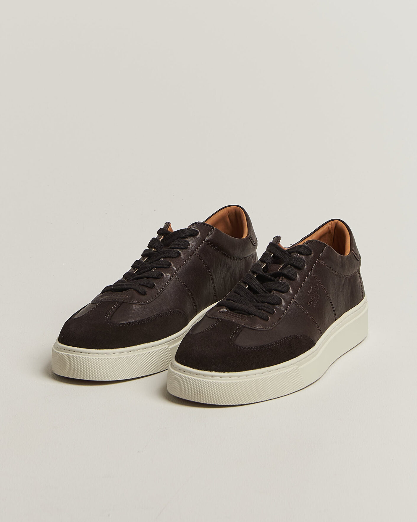 Heren | Sneakers | Gant | Mc Julien Leather/Suede Sneaker Dark Brown